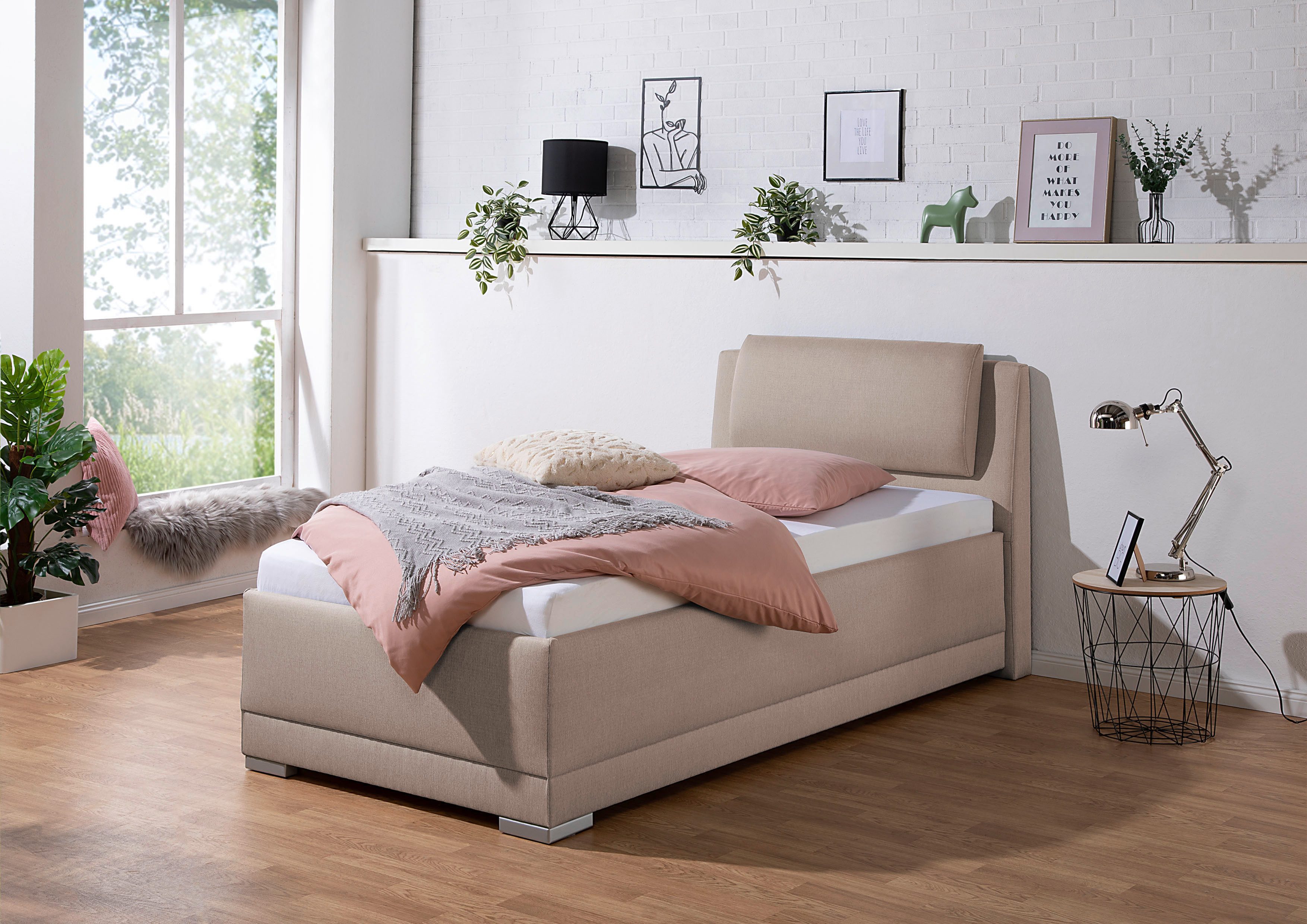 Maintal Polsterbett Oderzo, inkl. Bettkasten, Kopfteilverstellung, Matratzen in H2 oder H3 wählbar