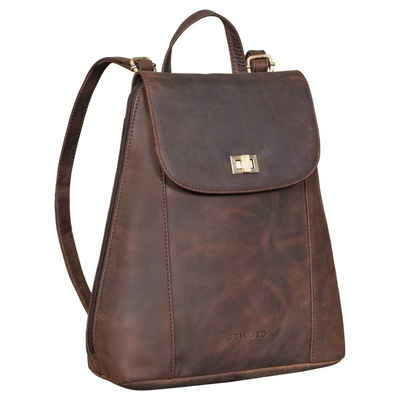 STILORD Cityrucksack "Victoria II" Lederrucksack Damen Vintage