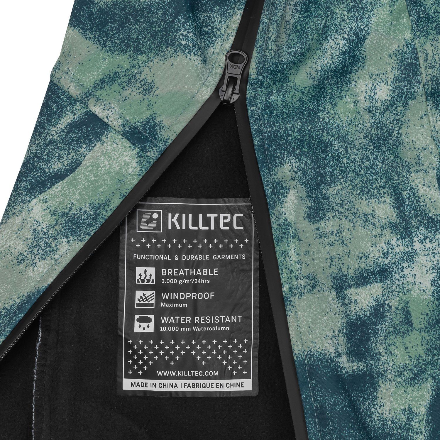 Killtec Skianzug Hoodie grün/schwarz Alpine Wanderbekleidung Killtec Damen von für Hosen Kombination