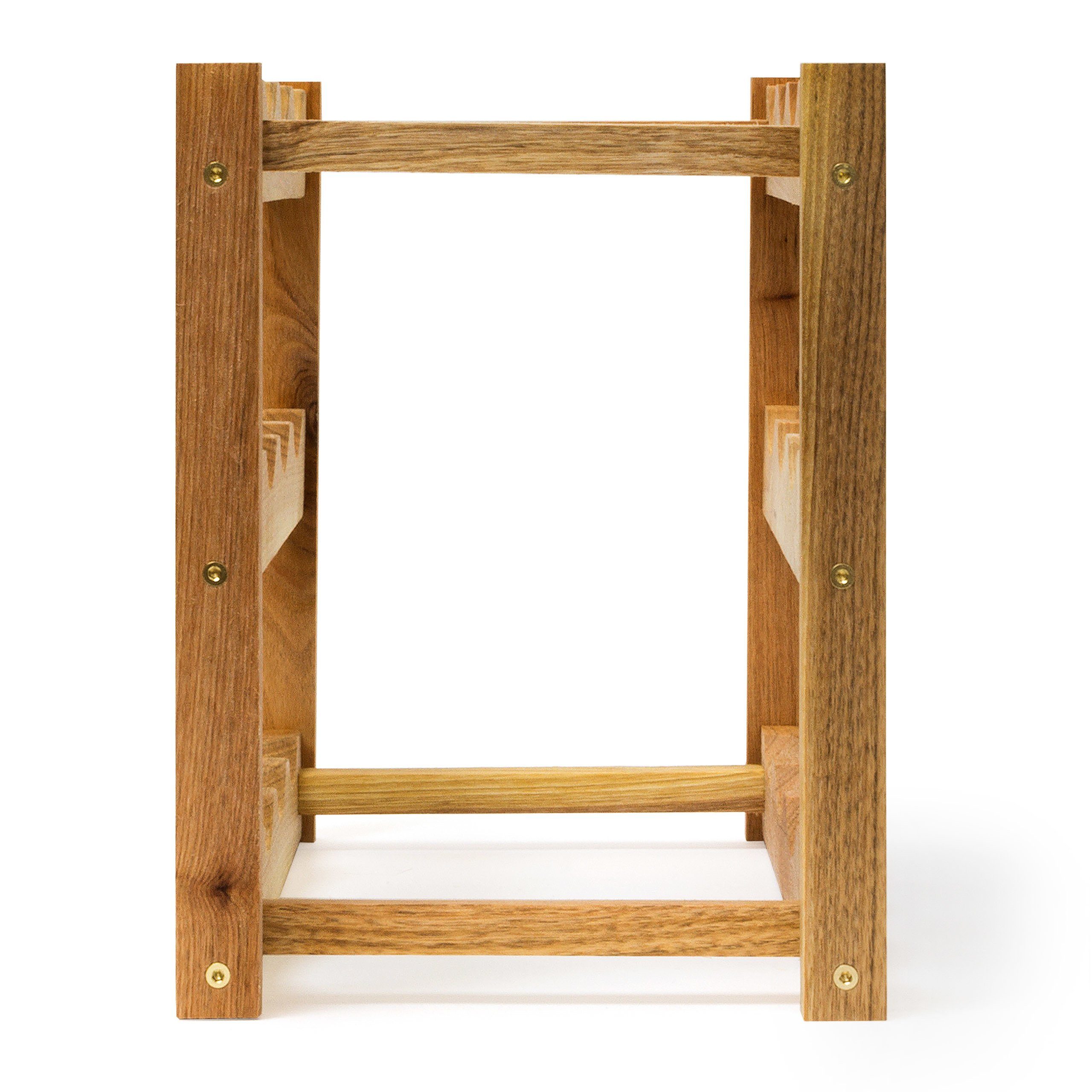 relaxdays Weinregal klein Walnuss