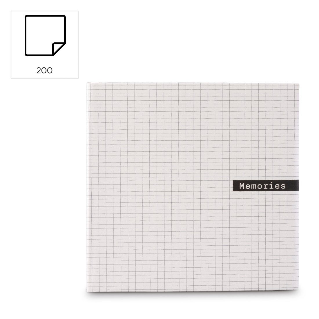 Hama Einsteck-Fotoalbum Memo Fotoalbum 10x15 cm 200 Fotos mit Einstecktaschen, Beschriftungsfelder, FSC Papier, laminiertes Cover, 200 Fotos