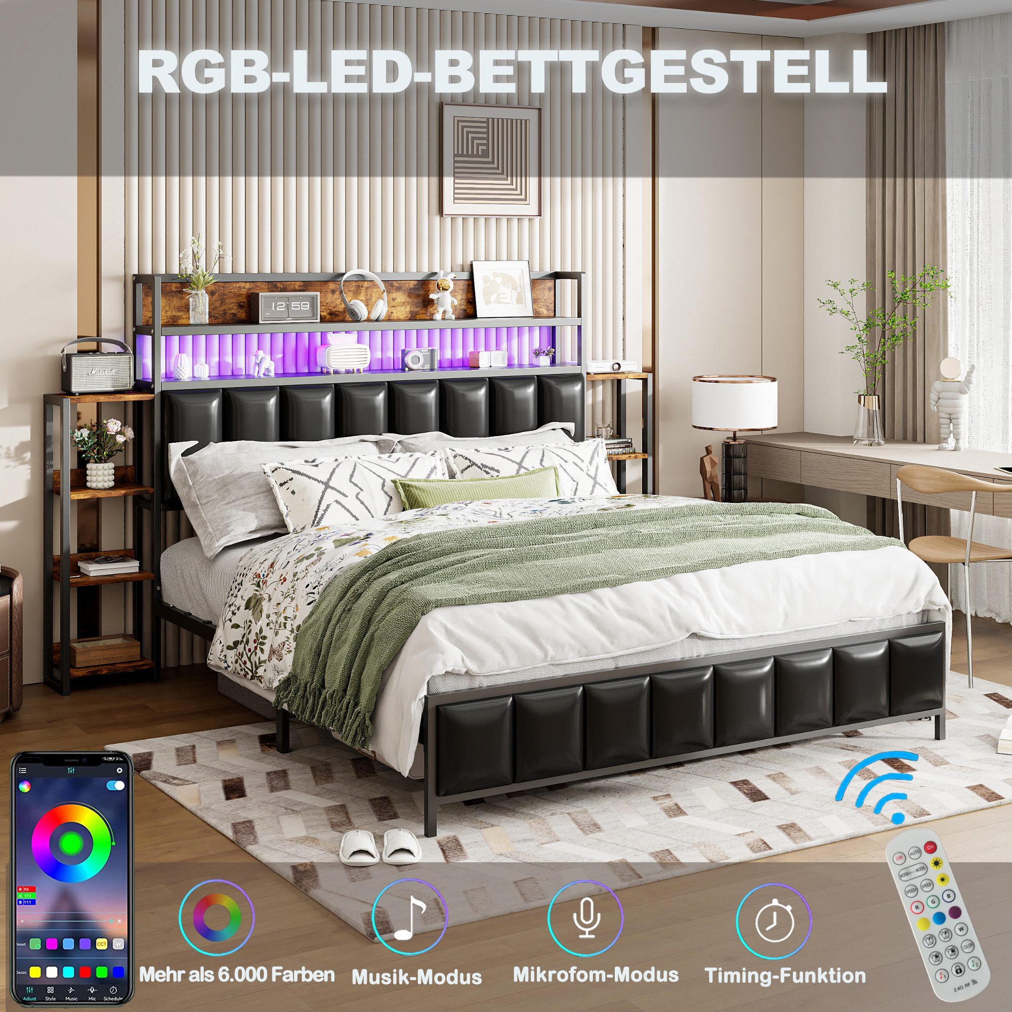 HAUSS SPOLE Polsterbett 140x200 cm mit günstig online kaufen