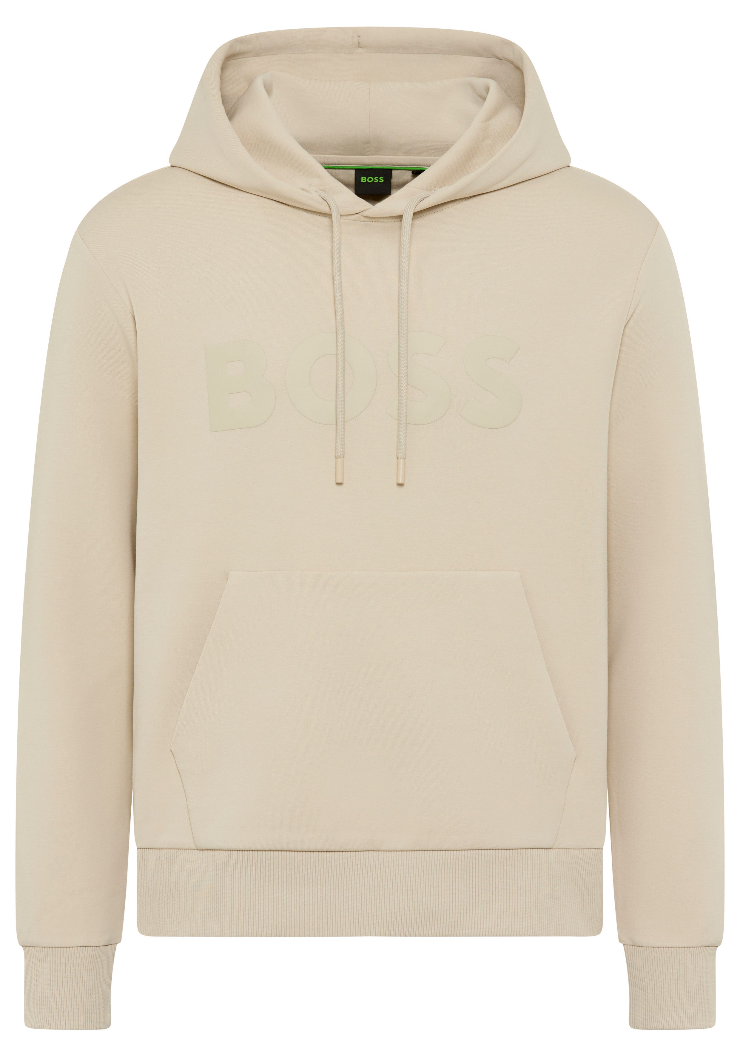BOSS GREEN Hoodie Soody Regular Fit, Kapuze mit Kordel, Kängurutasche, Logo günstig online kaufen