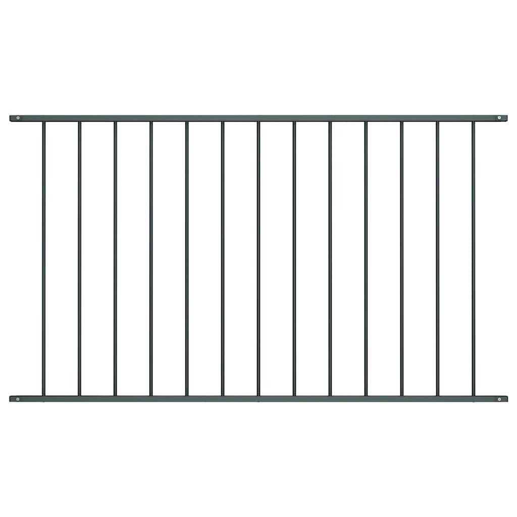 furnicato Zaun Zaunelement Woerden 170x75 cm aus pulverbeschichtetem Stahl Anthrazit, (1-St)