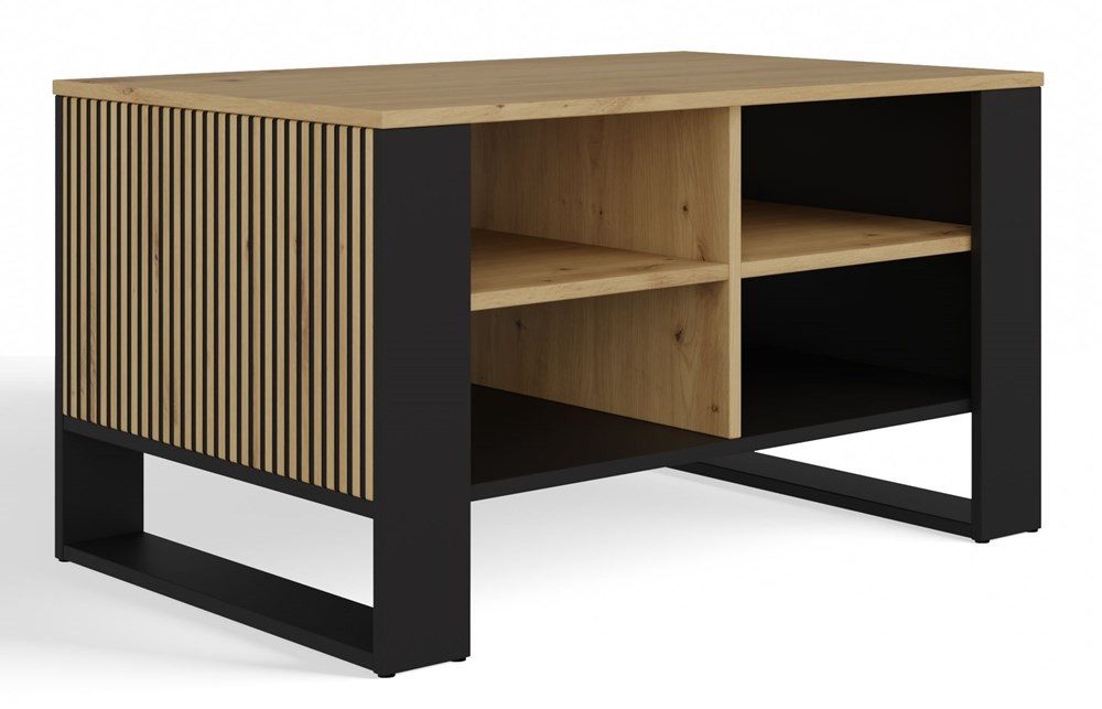 MAGOWA Couchtisch Moderner Couchtisch / Bank – Serie MODERN in Artisan Eiche / Schwarz (1 Tisch), unterschiedliche Ausführungen