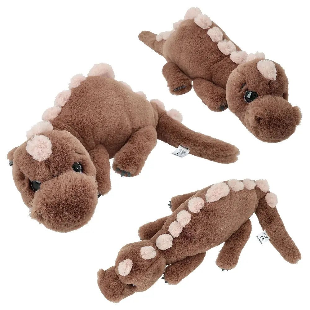 Depesche Kuscheltier Dino World Plüschdino liegend braun 50 cm