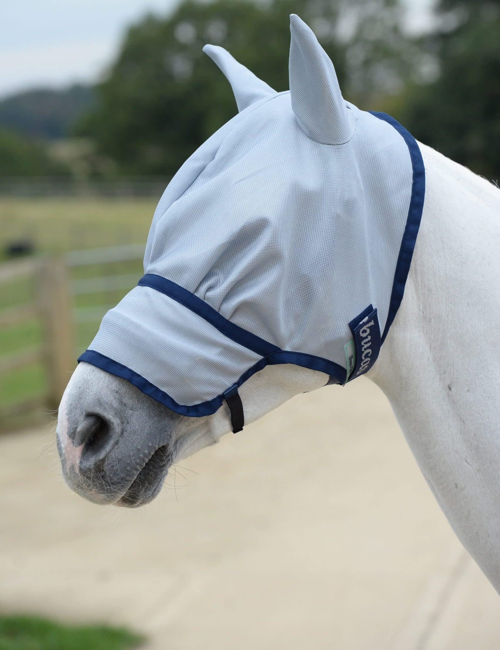 Bucas Fliegenmasken Fliegenmaske Buzz-Off Extended Nose in Blue