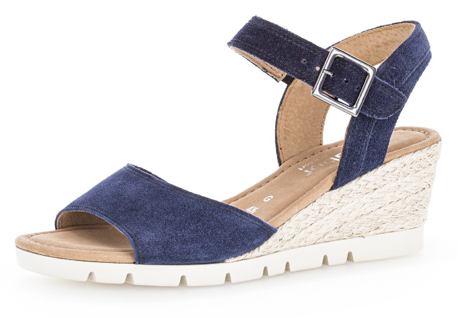 Gabor TUNIS Keilsandalette, Sommerschuh, Riemchensandale in Schuhweite G (weit)