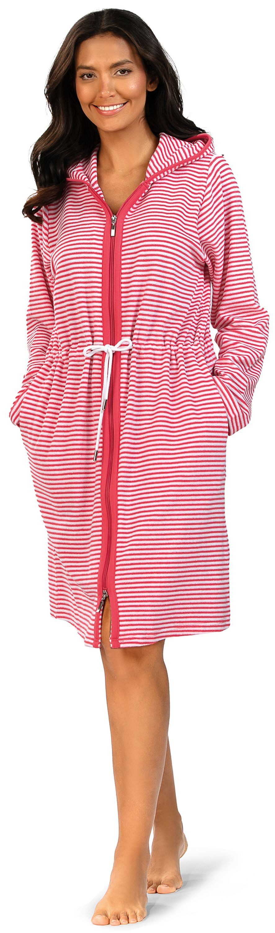 comtessa Damenbademantel Summer Whisper, Baumwolle, Reißverschluss günstig online kaufen