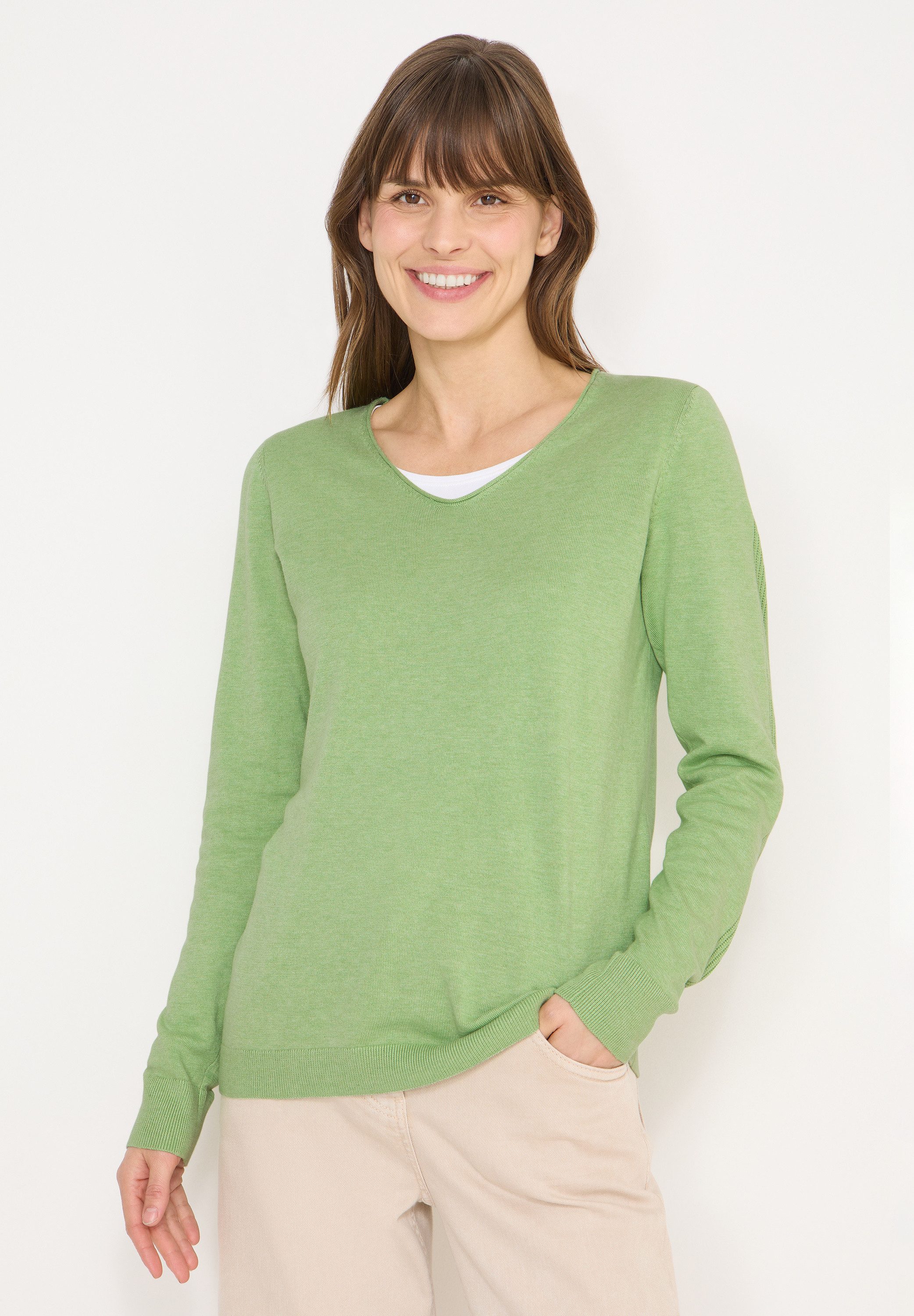 CECIL Strickpullover im soften Baumwoll-Mix günstig online kaufen