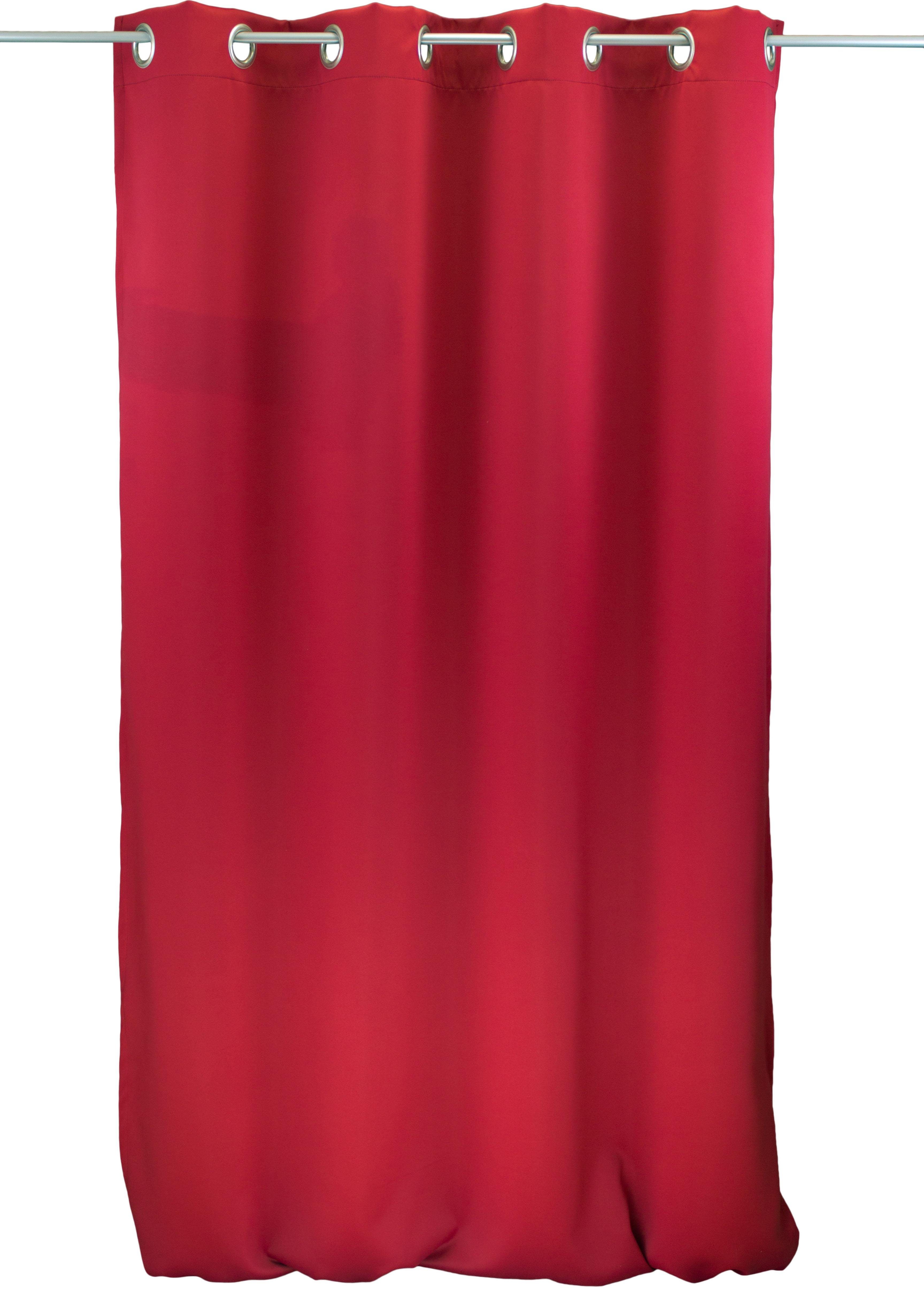 Vorhang Ben1, VHG, Ösen (1 St), verdunkelnd rot