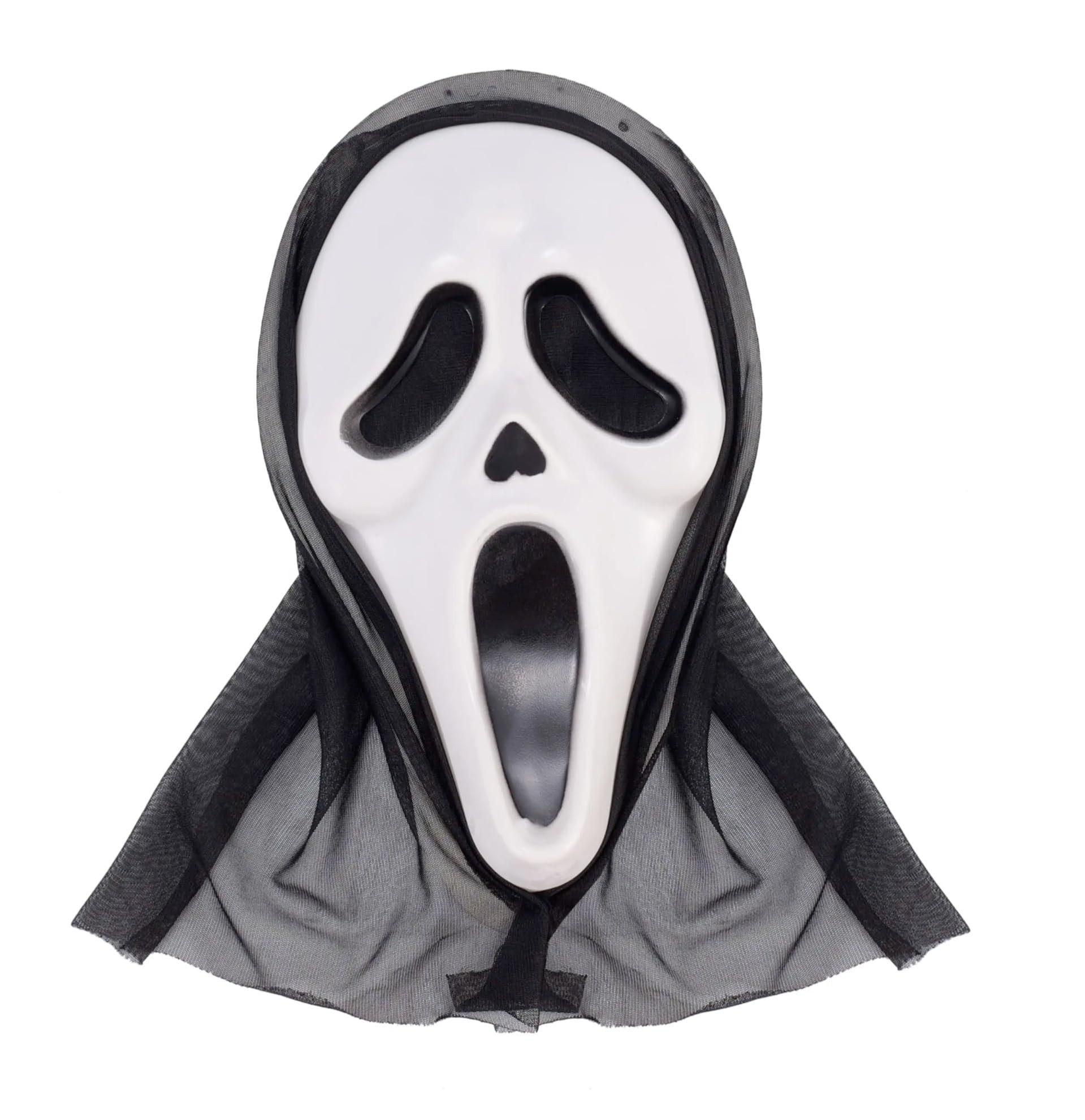 Costumed Verkleidungsmaske Horror-Kostümmaske aus flexiblem Kunststoff mit elastischem Band, (Packung, 1-tlg)