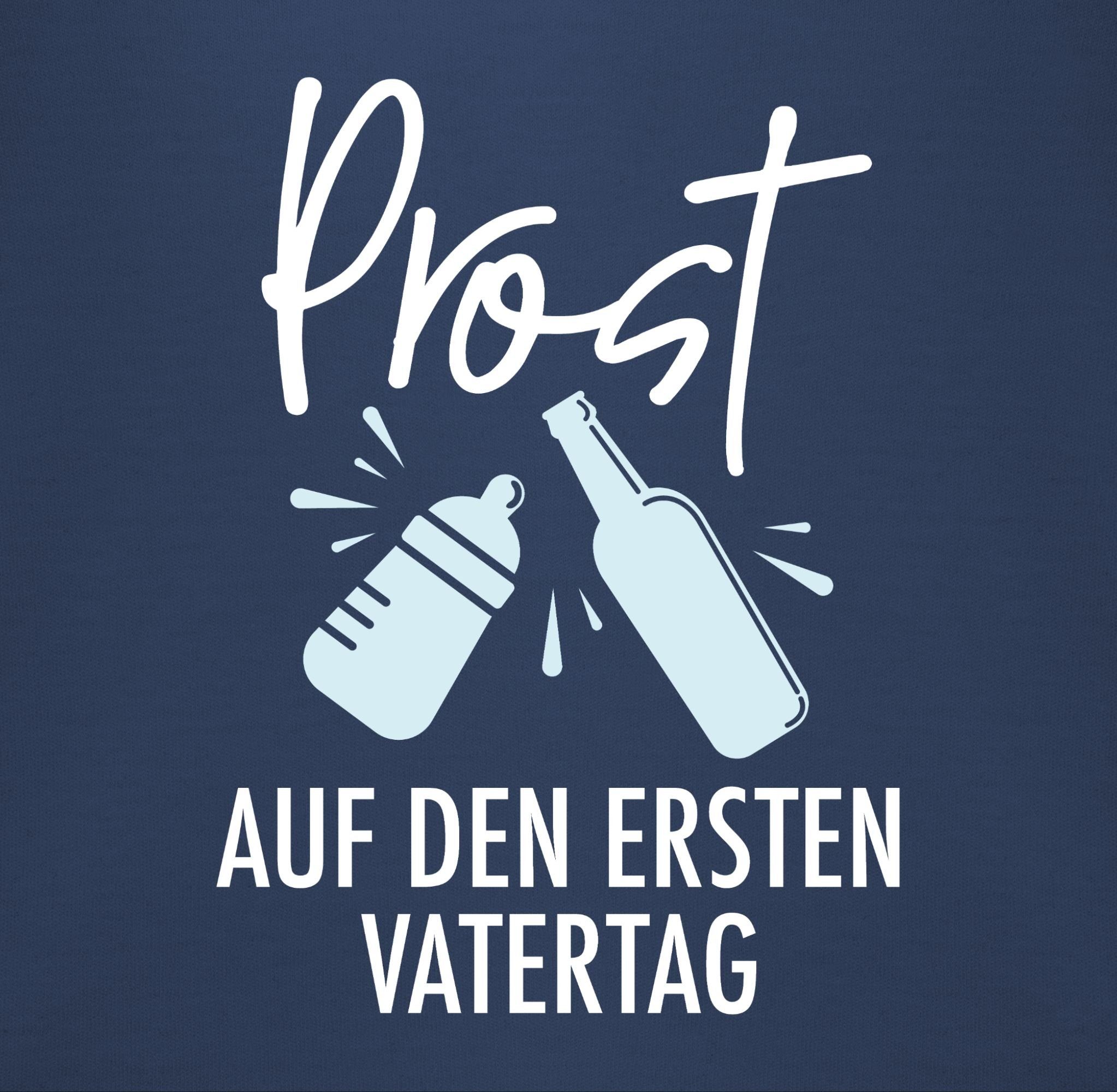 auf Lätzchen Baby 1 Vatertag Geschenk Blau Shirtracer Vatertag, ersten Navy Prost den