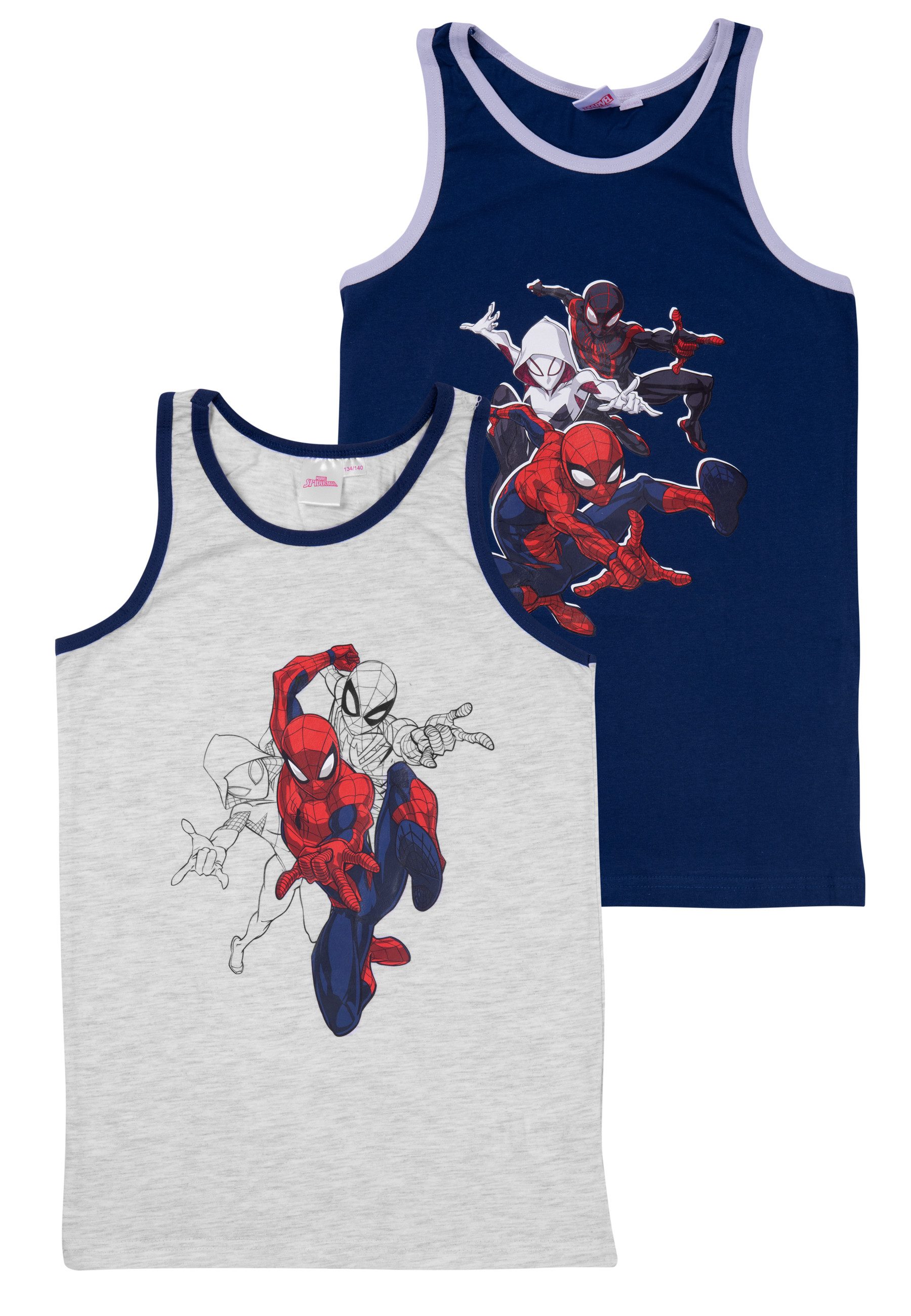 Unterhemd Marvel Spider-Man Unterhemd Tank Top Hemdchen Unterwäsche(2er Pack)