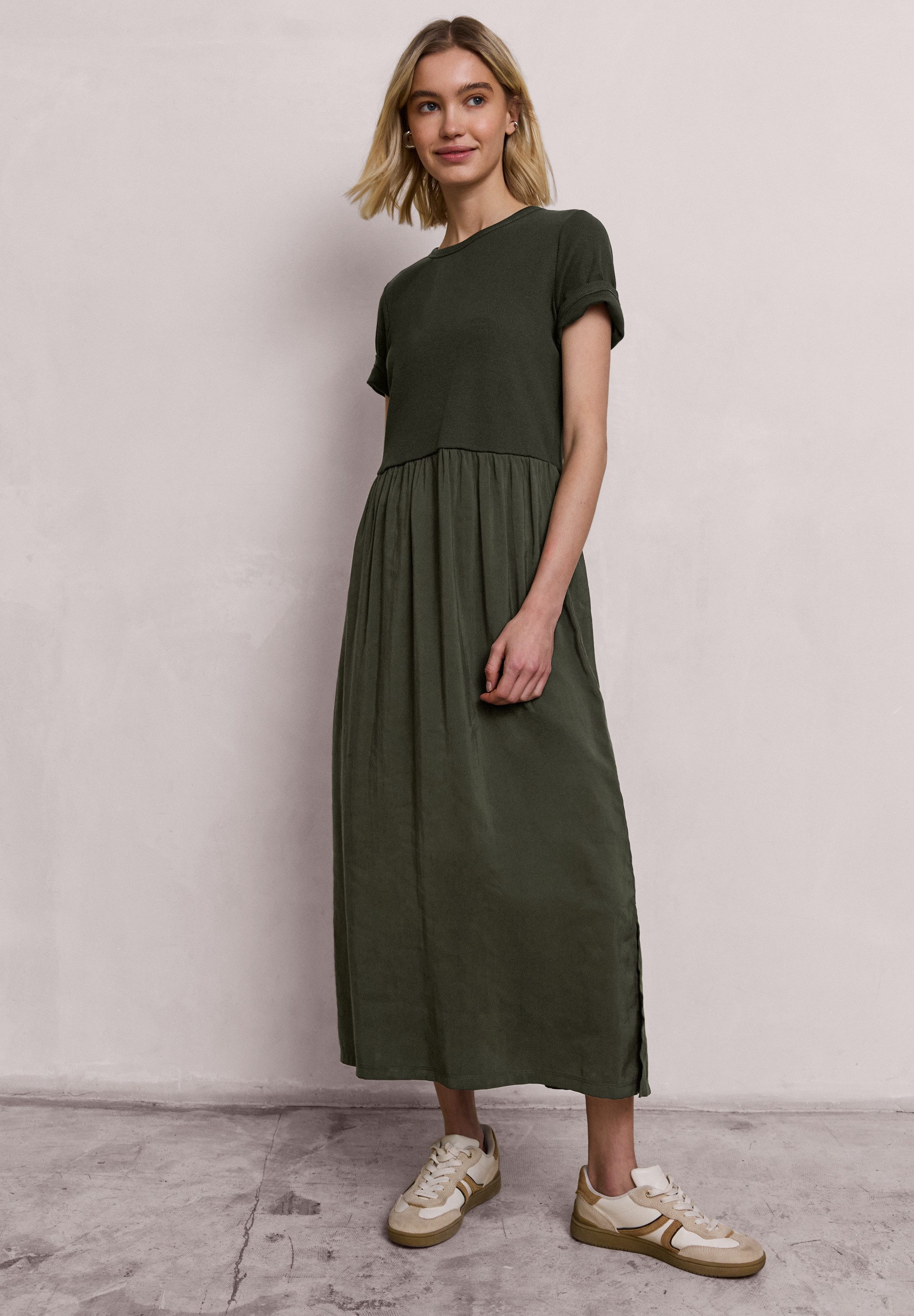 STREET ONE STUDIO Midikleid mit Rundhalsausschnitt günstig online kaufen