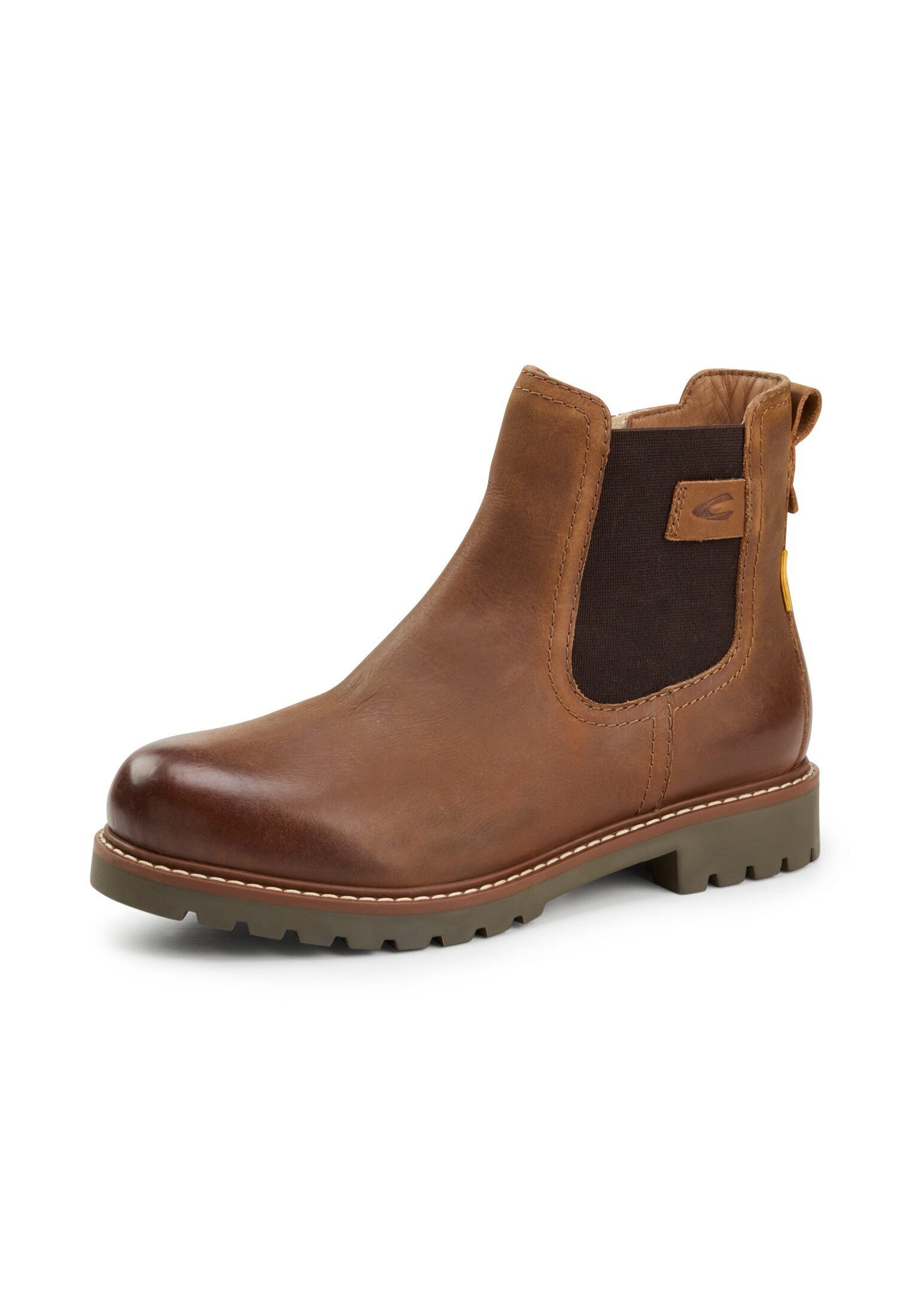camel active Chelsea Boot mit Reißverschluss Stiefelette