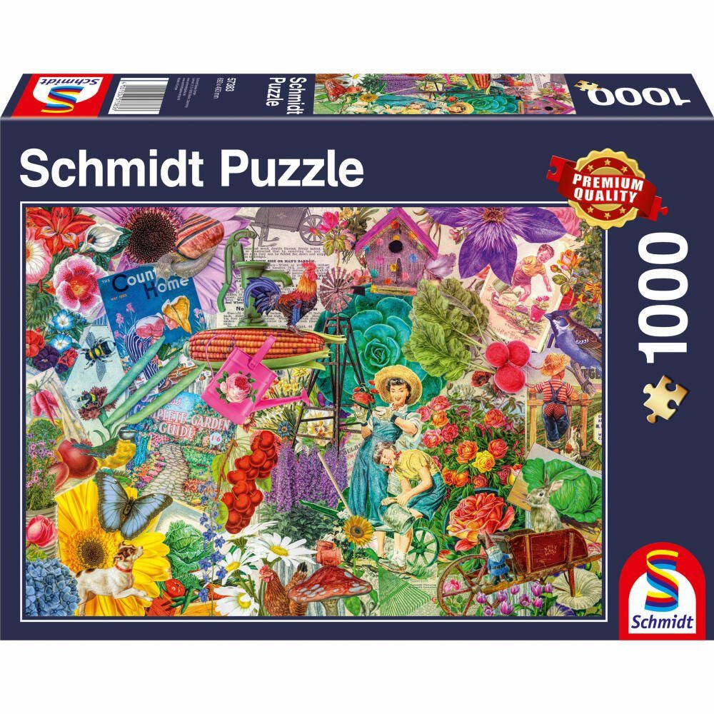 Schmidt Spiele Puzzle Happy Gardening, 1000 Puzzleteile