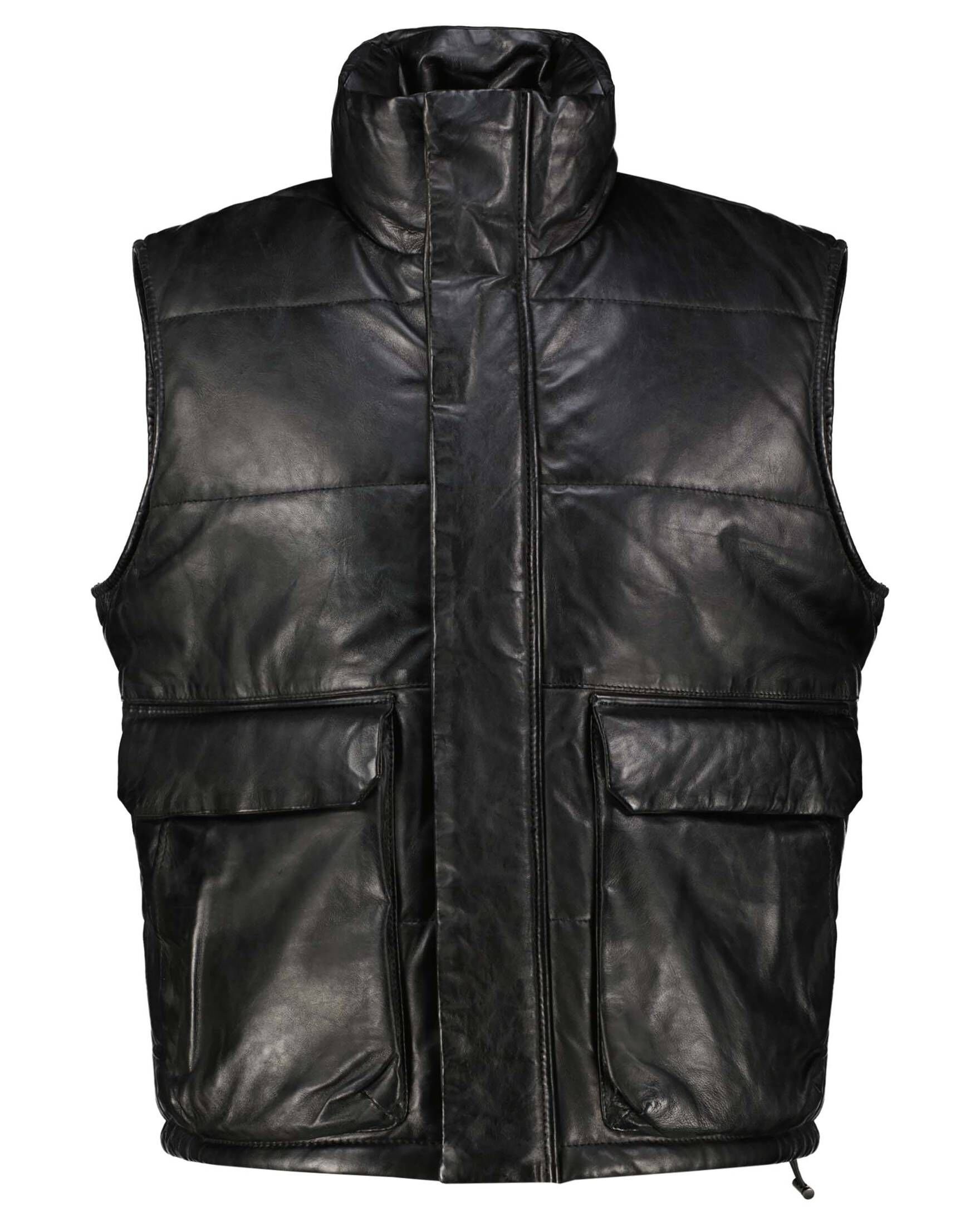 BE EDGY Lederjacke Herren Lederweste BEKINGSLEY