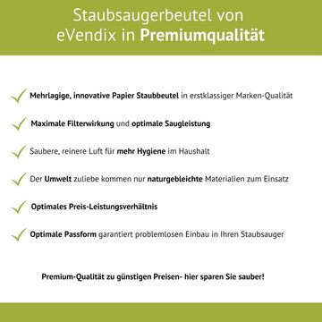 eVendix Staubsaugerbeutel 20 Staubsaugerbeutel kompatibel mit ROWENTA ZR - 817, 81.7 (UNI), passend für ROWENTA, ROWENTA ZR - 817, 81.7 (UNI)