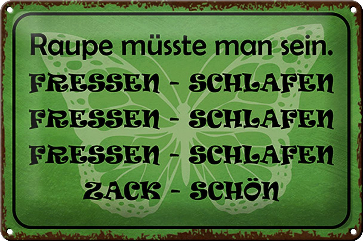 Hebold Metallschild Schild Blech 30x20cm Made in Germany Spruch