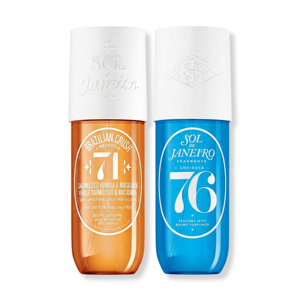 Sol de Janeiro Gesichts- und Körperspray Sol de Janeiro Cheirosa 71 und 76 Body Mist Duft Duo, Zwei ikonische Cheirosa Düfte in einem harmonischen Duft Duo