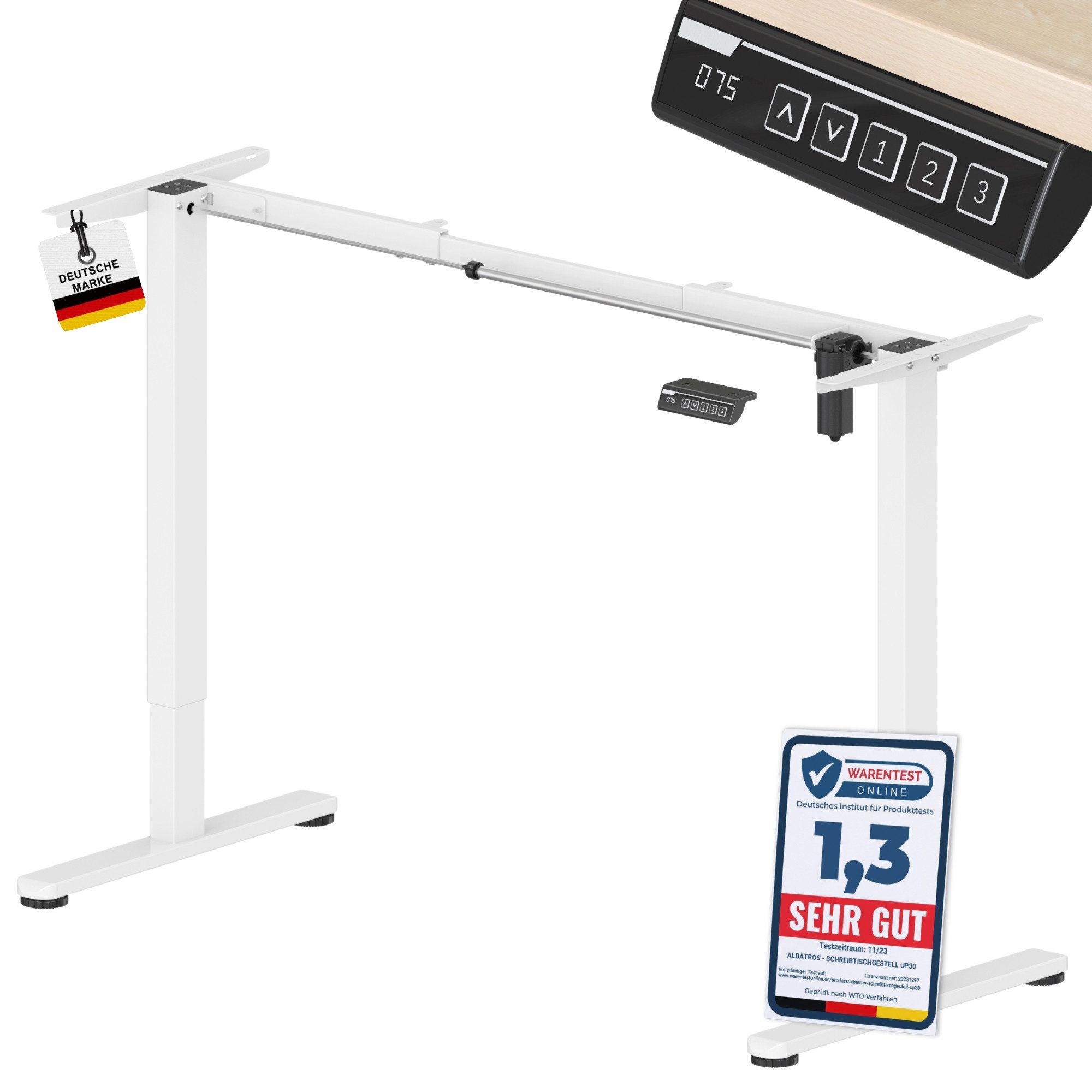 Albatros International Schreibtisch Albatros elektrisch höhenverstellbares günstig online kaufen