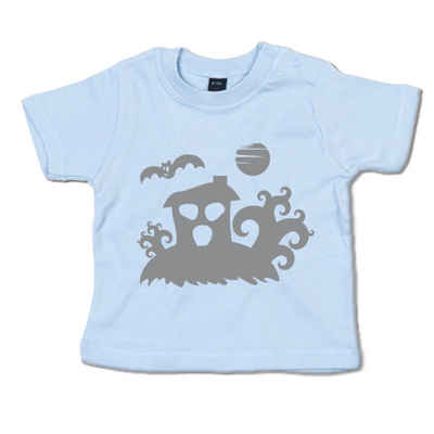G-graphics T-Shirt Geisterhaus Baby T-Shirt, mit Spruch / Sprüche / Print / Aufdruck