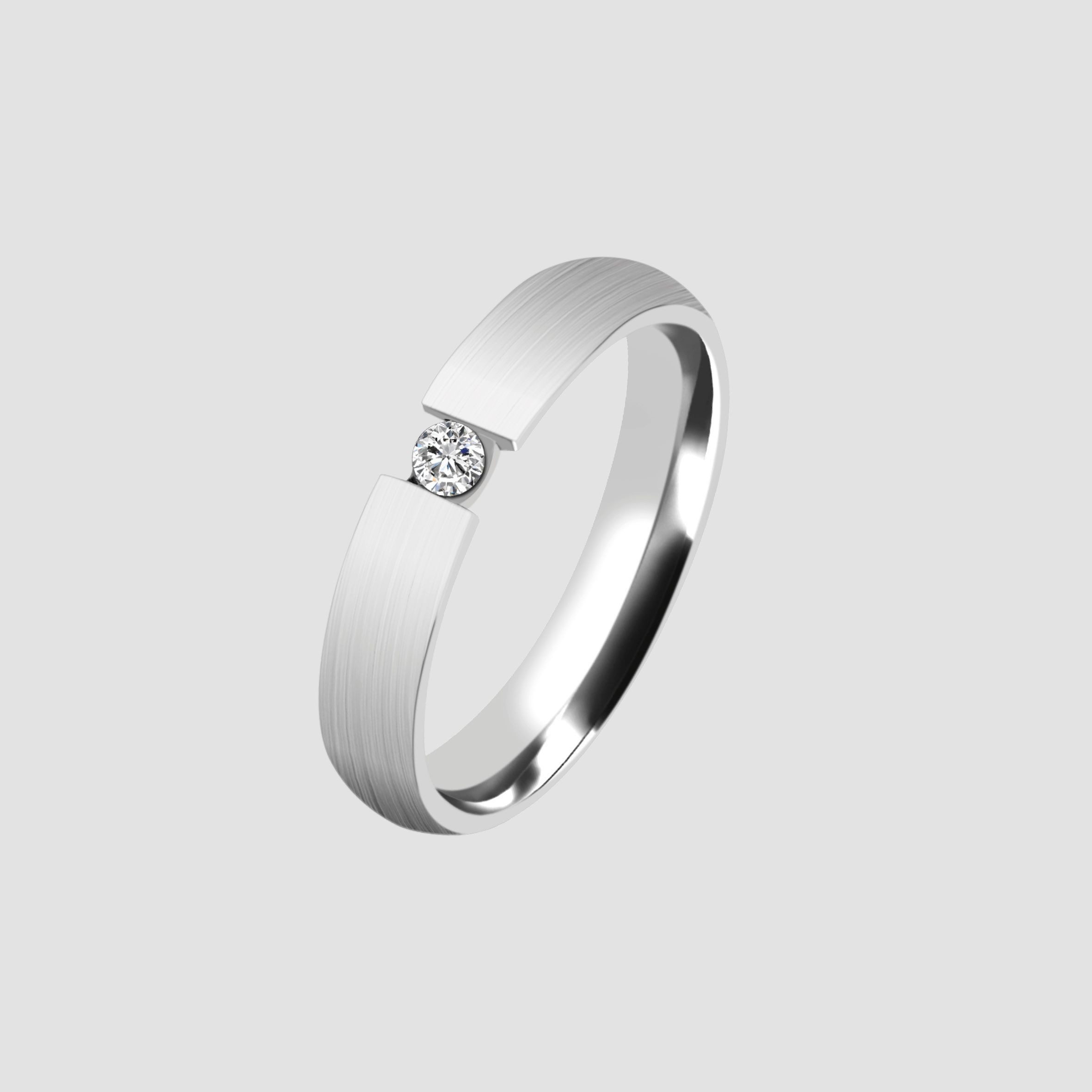 AKZENT Partnerring Noble Triumph aus Edelstahl, günstig online kaufen