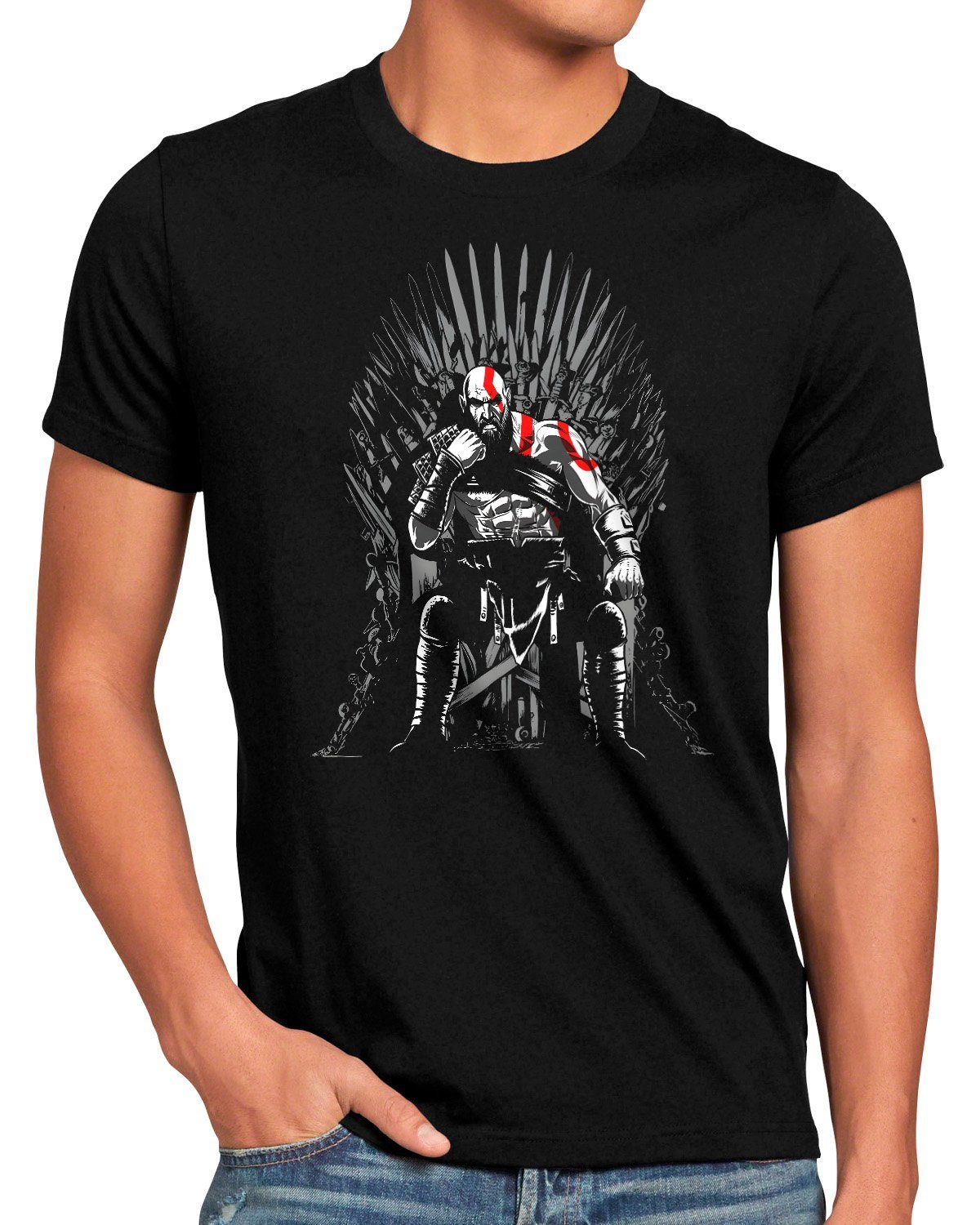 style3 Print-Shirt Herren T-Shirt Game of Gods god of action adventure kratos war
