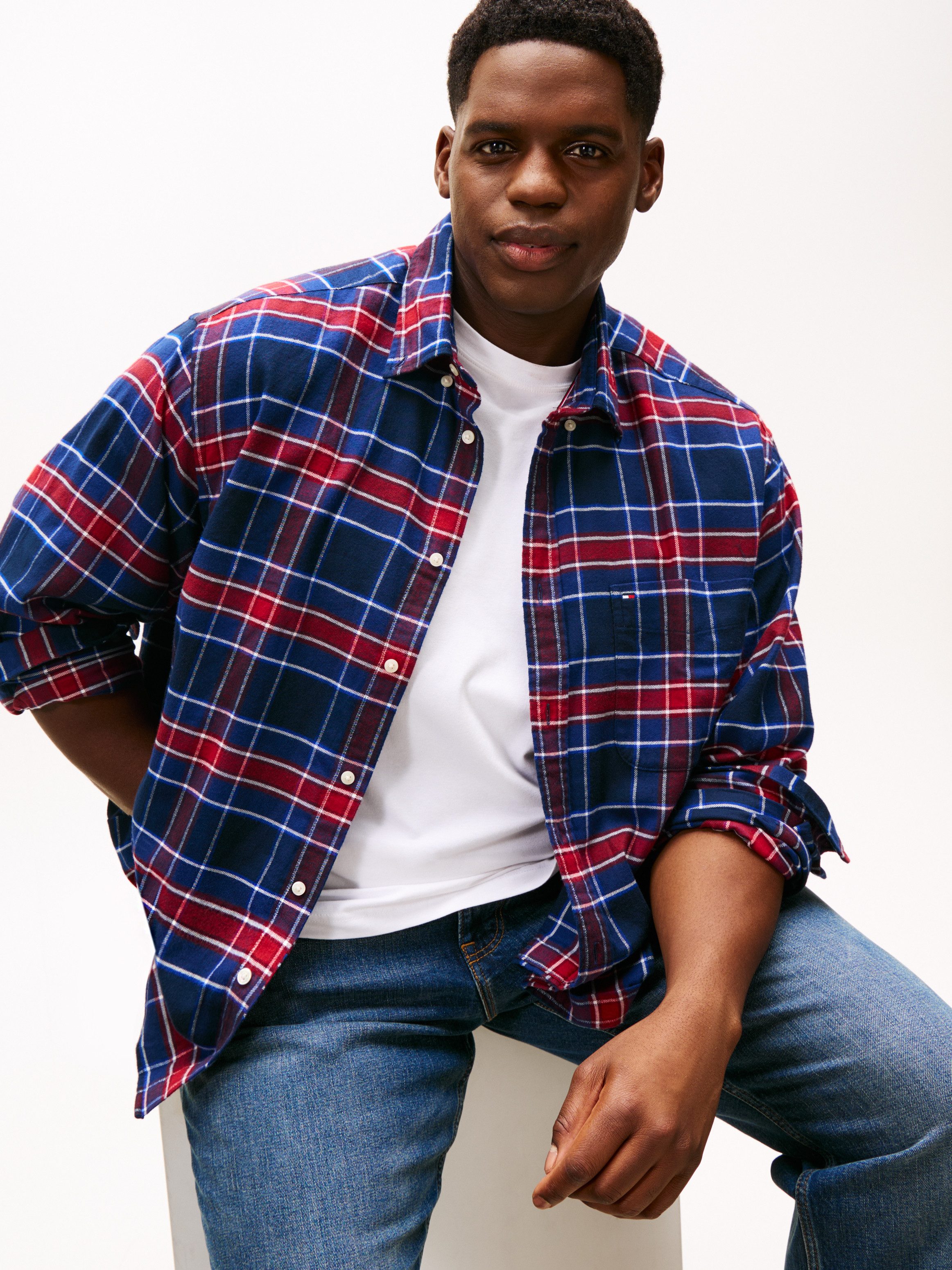 Tommy Hilfiger Big & Tall Flanellhemd günstig online kaufen