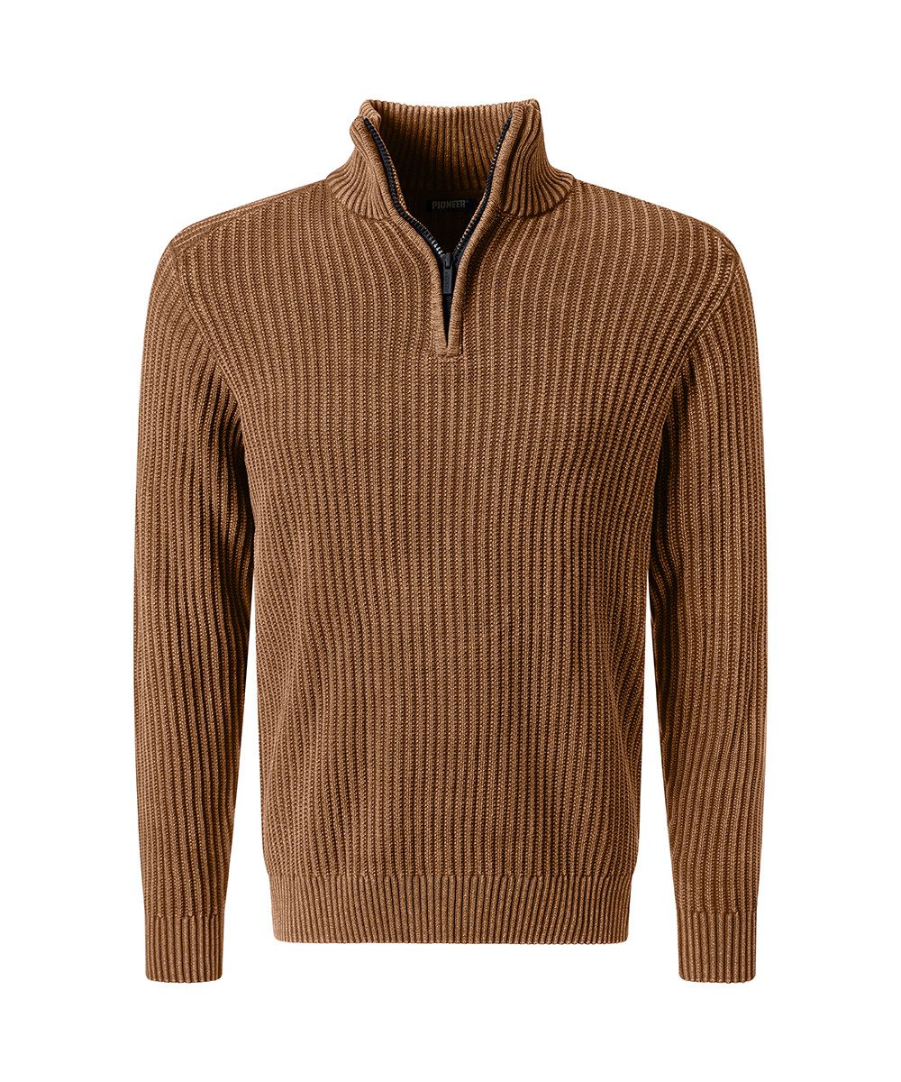 Pioneer Authentic Jeans Troyer Knit 1/1 Troyer in Strick-Optik günstig online kaufen