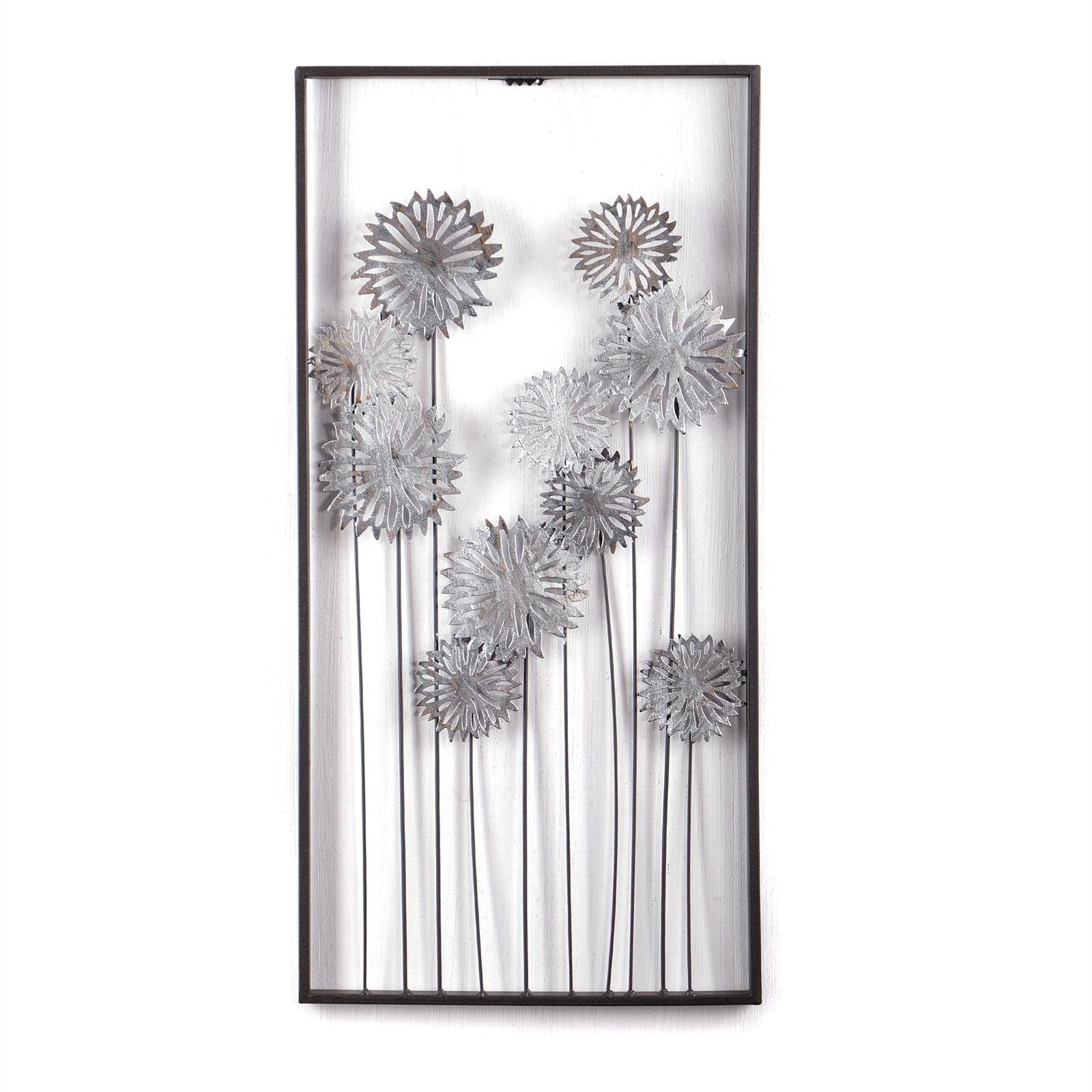 DESIGN DELIGHTS Wanddekoobjekt WAND DEKO 62 cm, Blumen Metall, FLOWERS", "PURE Wanddekoration