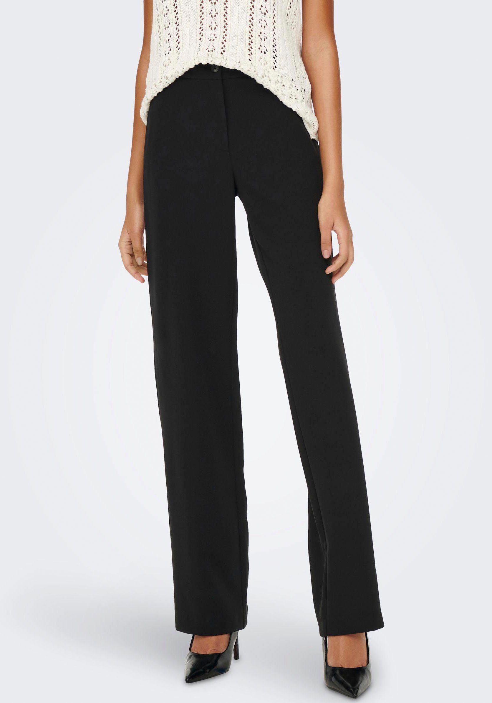 ONLY Anzughose ONLLANA-BERRY MID STRAIGHT PANT TLR NOOS Black | 