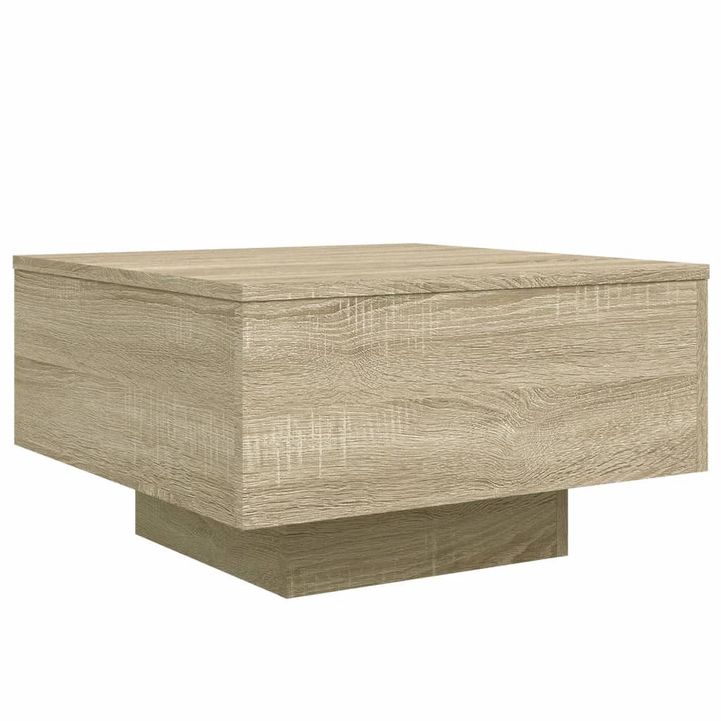furnicato Couchtisch Sonoma-Eiche 55x55x31 cm Holzwerkstoff (1-St)