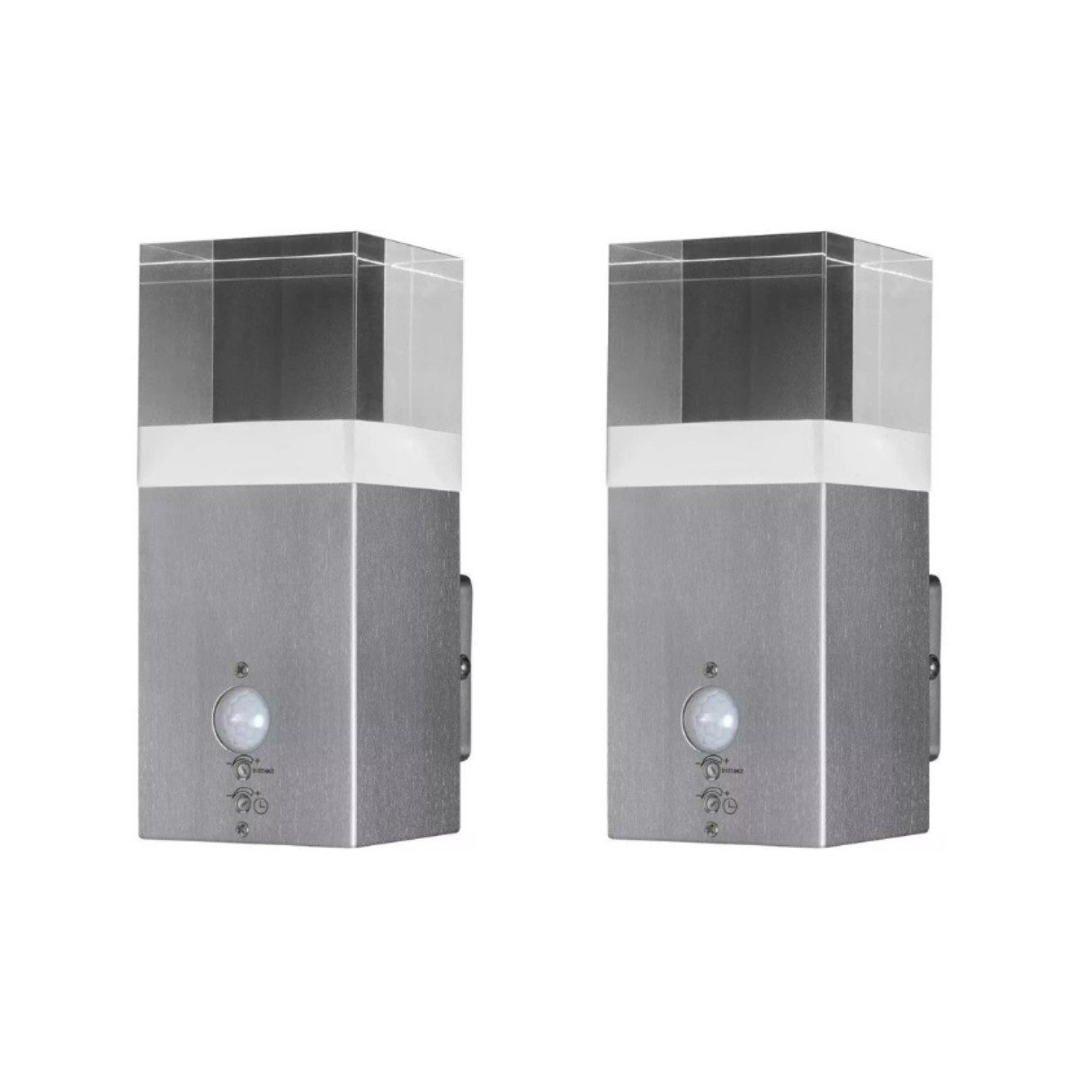 Ledvance LED-Leuchte Ledvance LED Außenwandleuchte mit Bewegungsmelder warmweiß IP44 5 W, 2ER Wandleuchte außen Außenleuchte 5W