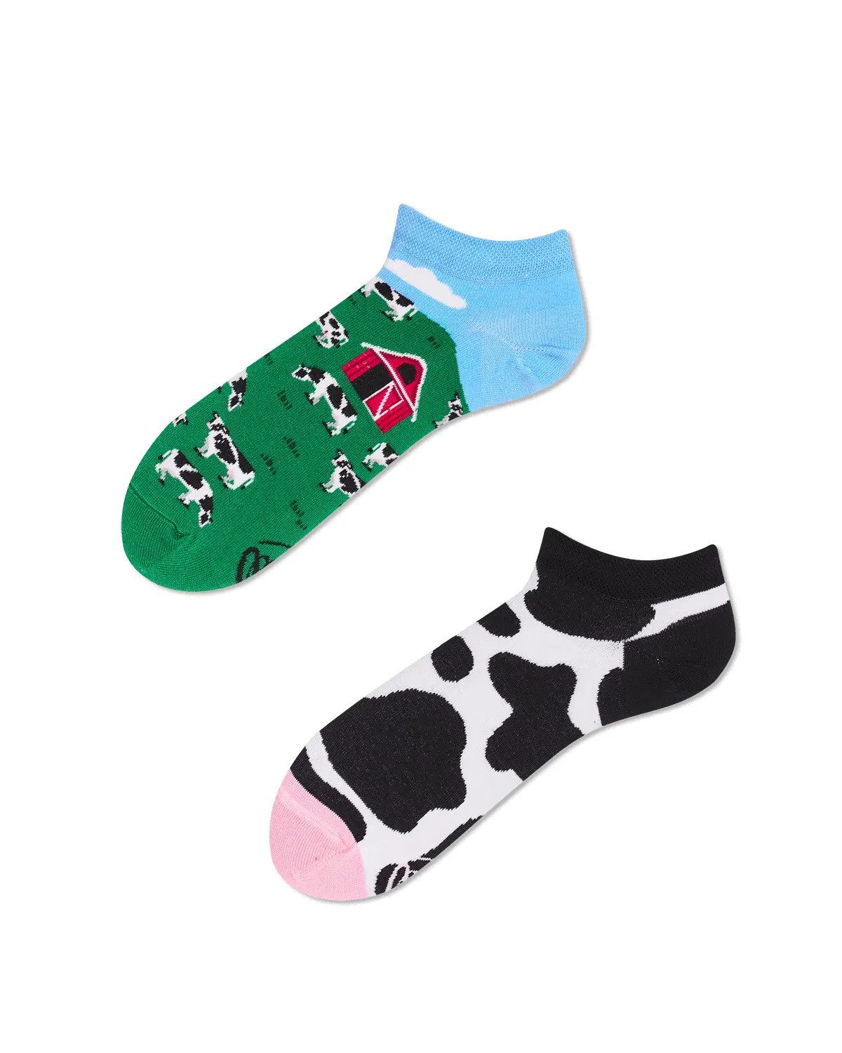 Many Mornings Sneakersocken Many Mornings Sneaker Holy Cow (1 Paar, 1-Paar, 1 Paar) immer ein dismatching Paar