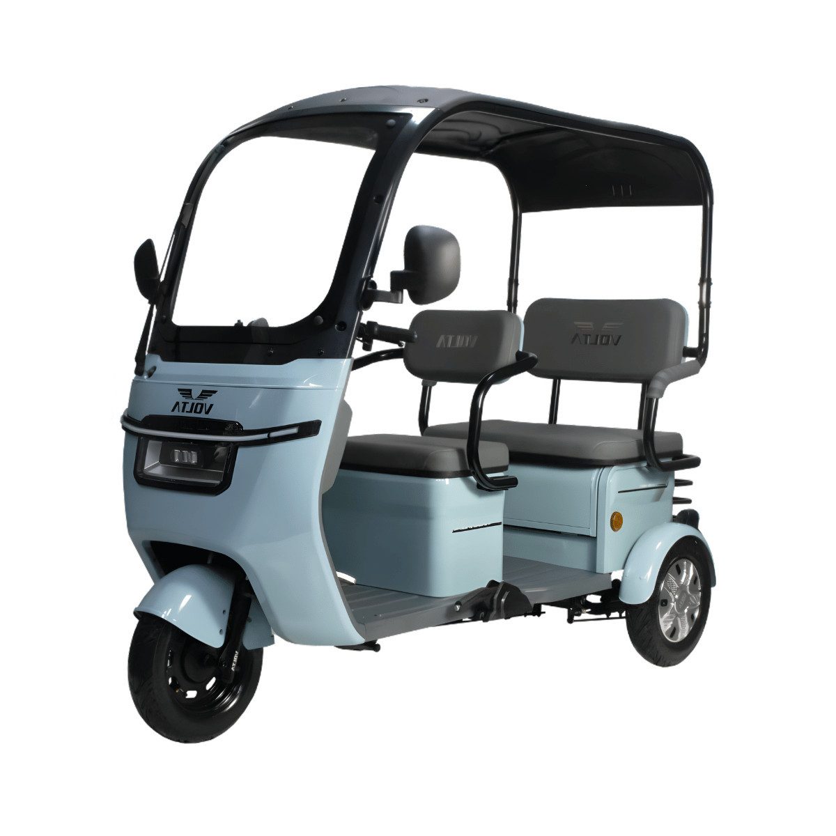 Volta E-Motorroller Volta VM5 NEO 3-Rad Elektro Seniorenmobil Kabinenroller mit Dach, 1000 W, 25 km/h, Für 2 Personen, ca. 58km Reichweite, Blei-Gel Akku, 3-Gänge, COC