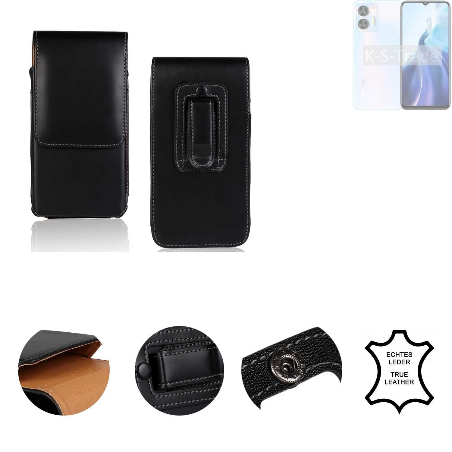 K-S-Trade Handyhülle für Oukitel C36, Holster Gürteltasche Handy Hülle Schutzhülle Handyhülle Leder