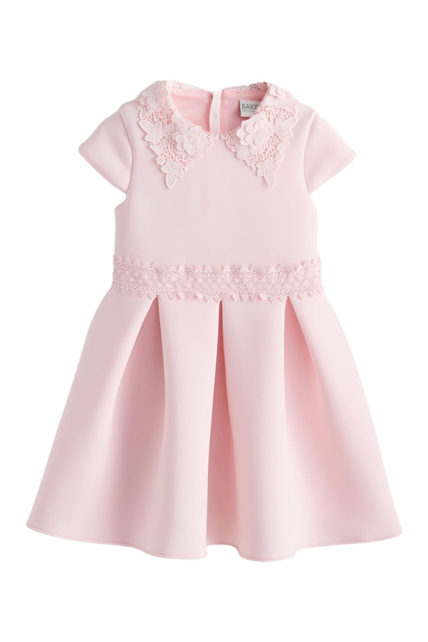 Partykleid Baker by Ted Baker Scuba-Kleid mit Spitzenkragen