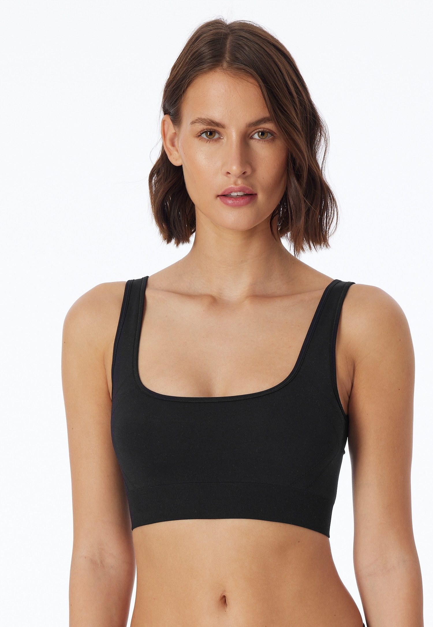 Schiesser Bustier Casual Seamless 2in1, wendebar, U- oder V-Ausschnitt, ohne störende Seitennähte
