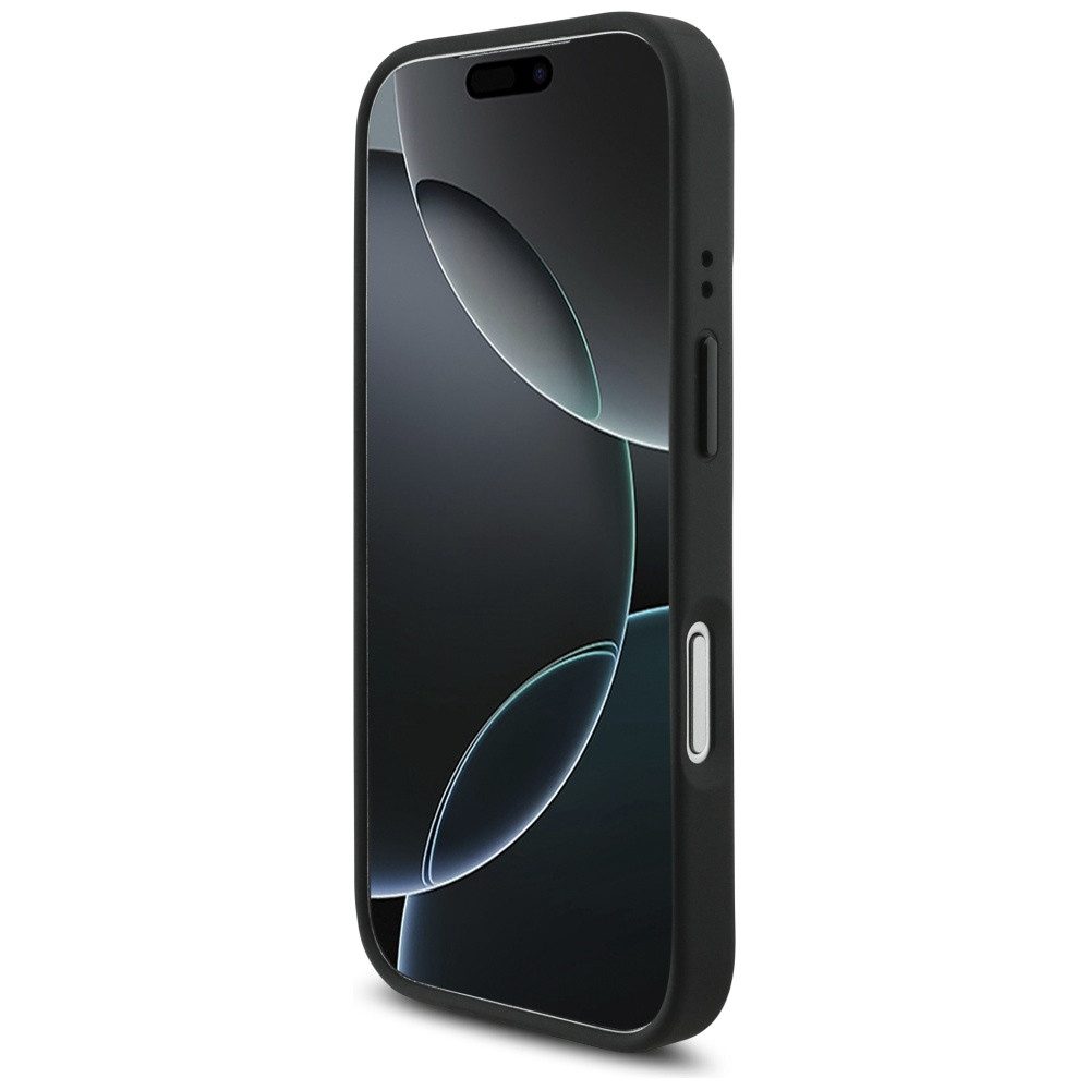 BMW Handyhülle Case iPhone 17 Pro MagSafe Kunstleder schwarz Tricolor Logo Metall 6,3 Zoll, Kantenschutz – Bild 5 von 5