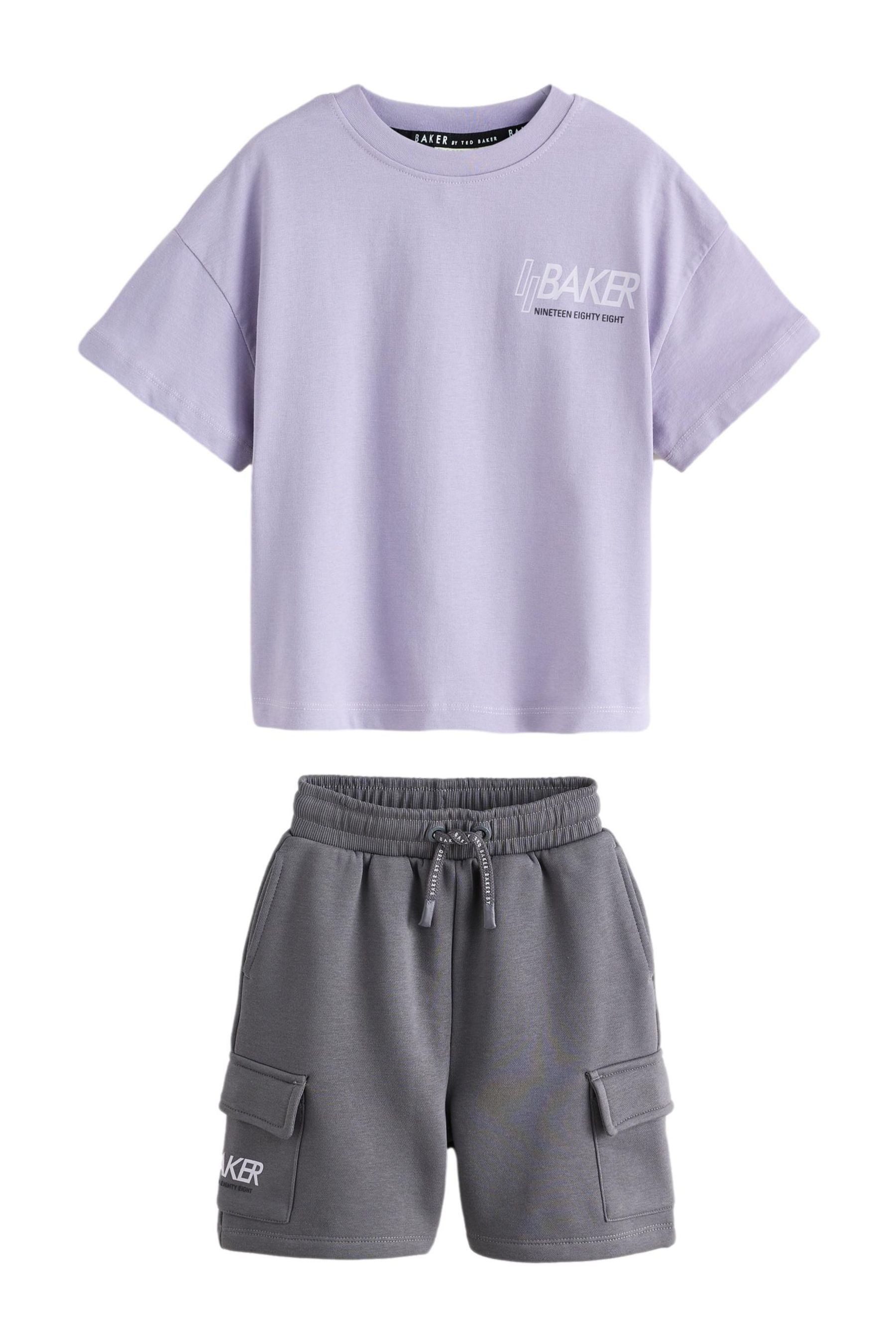 T-Shirt & Shorts Baker by Ted Baker Oversized Fit T-Shirt + Shorts