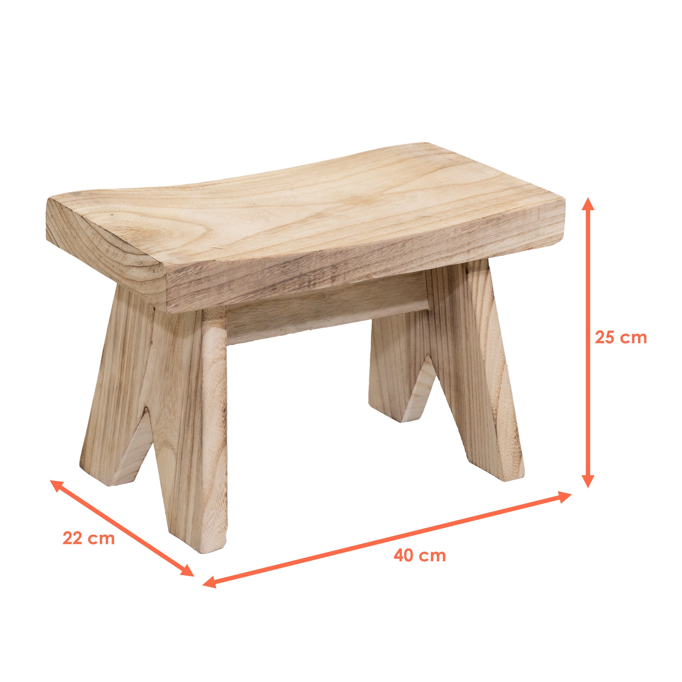 Spetebo Blumenhocker Holz Bank natur (rechteckig, günstig online kaufen