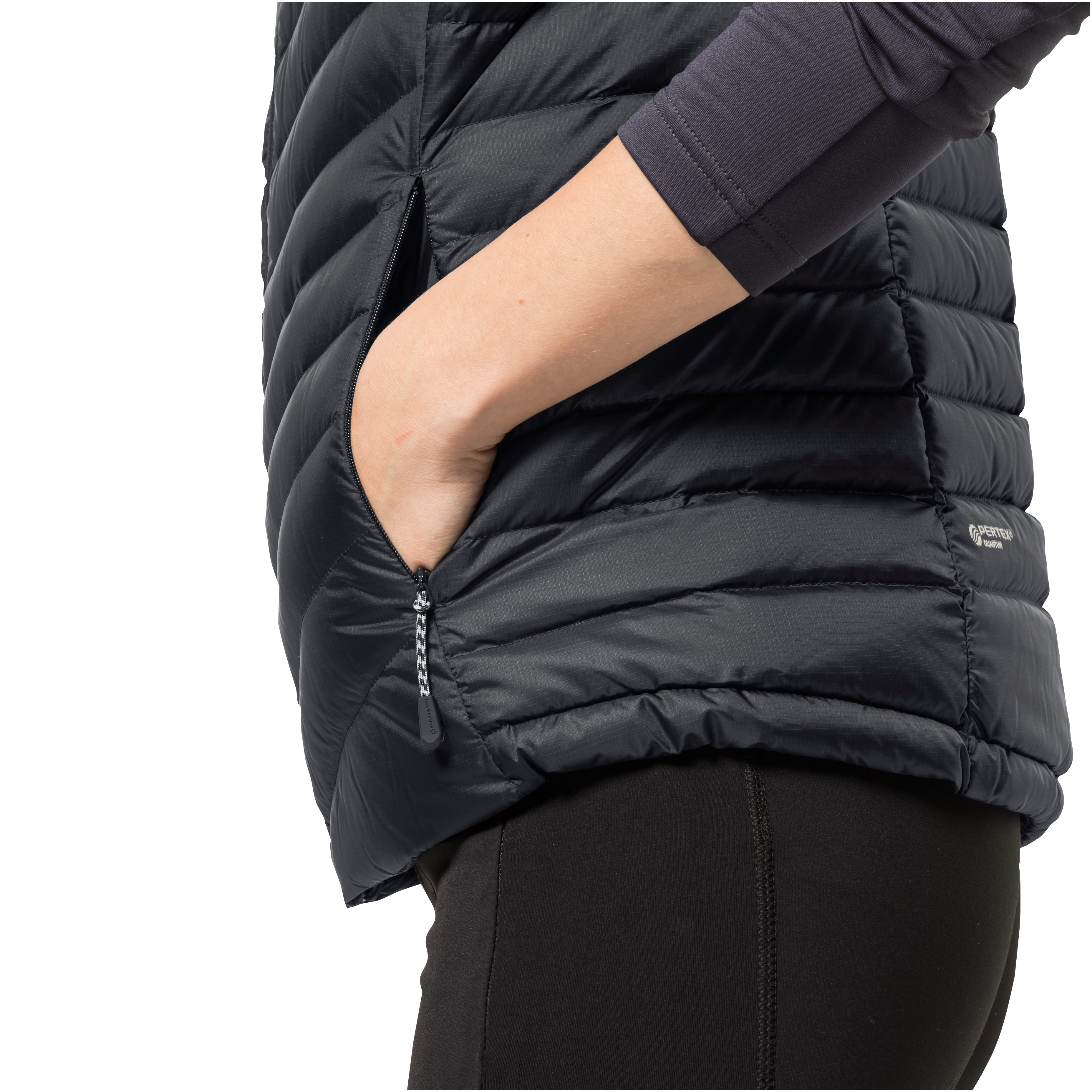 Jack Wolfskin Funktionsweste PASSAMANI DOWN mit VEST W Daunenfüllung black