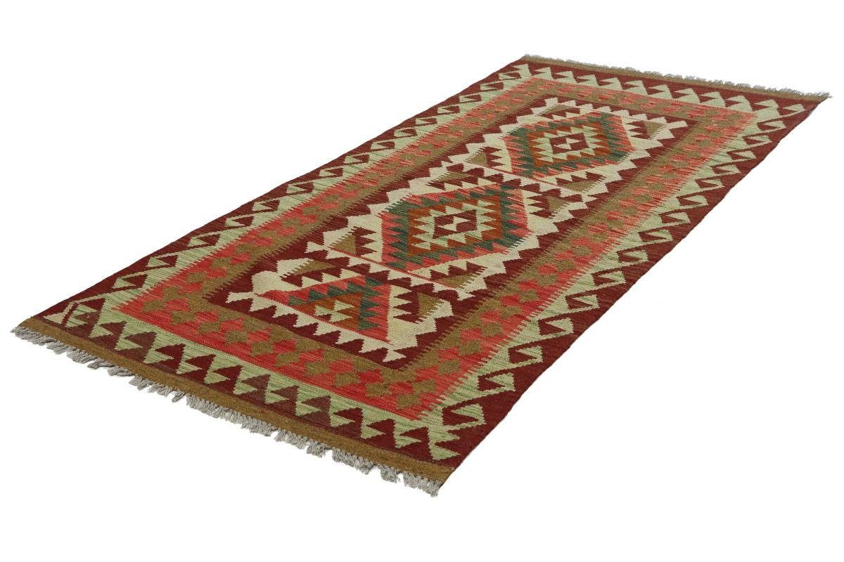 Afghan Trading, mm Nain Handgewebter Orientteppich rechteckig, Höhe: Läufer, Orientteppich Kelim 97x201 3