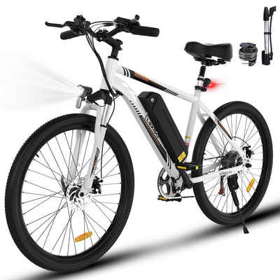 ELEKGO E-Bike Elektrofahrrad 26" E-Mountainbike mit 36V12AH AKKU E-Fahrrad, MTB, 7 Gang, 250W Motor