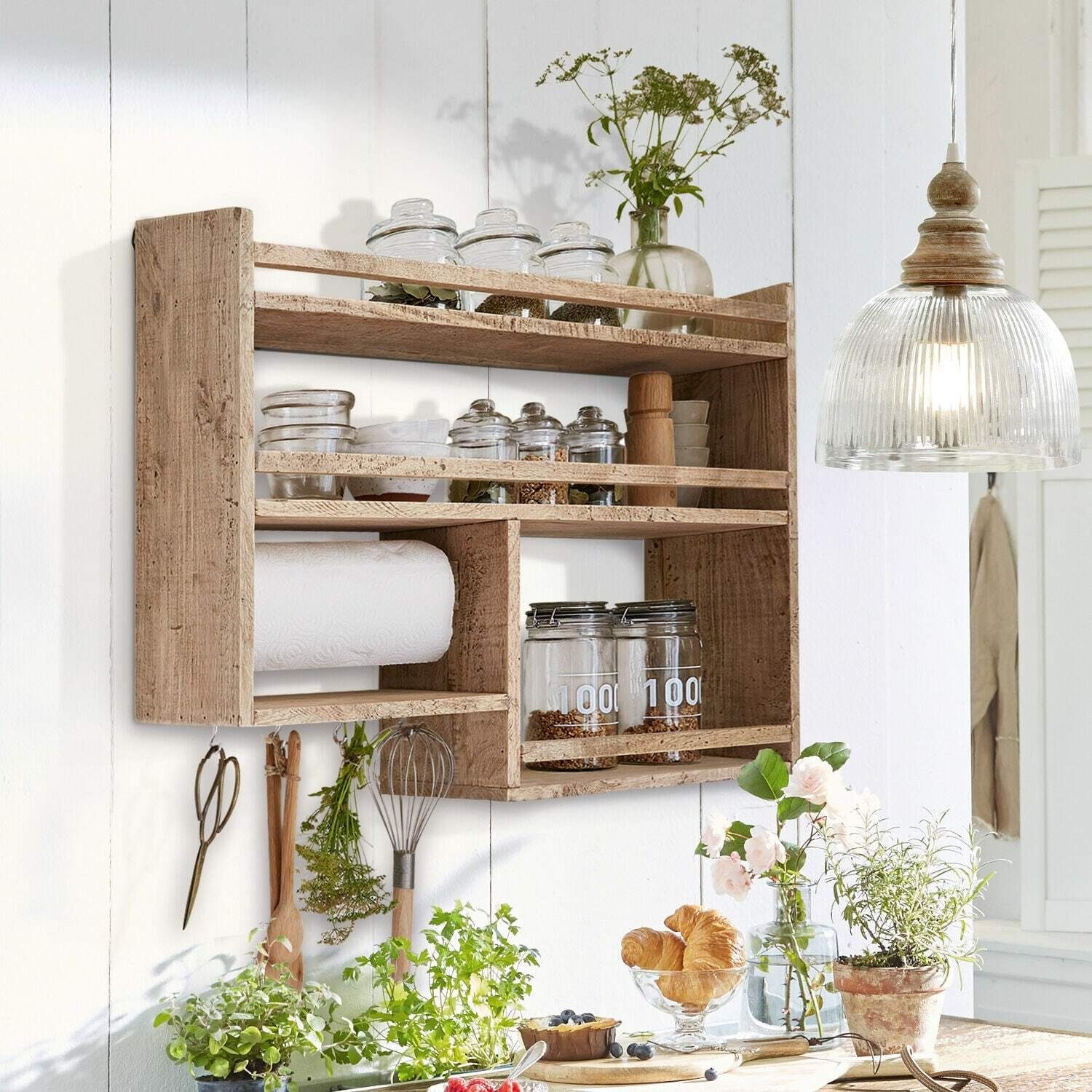 Mirabeau Wandregal Gewürzregal Loré braun günstig online kaufen