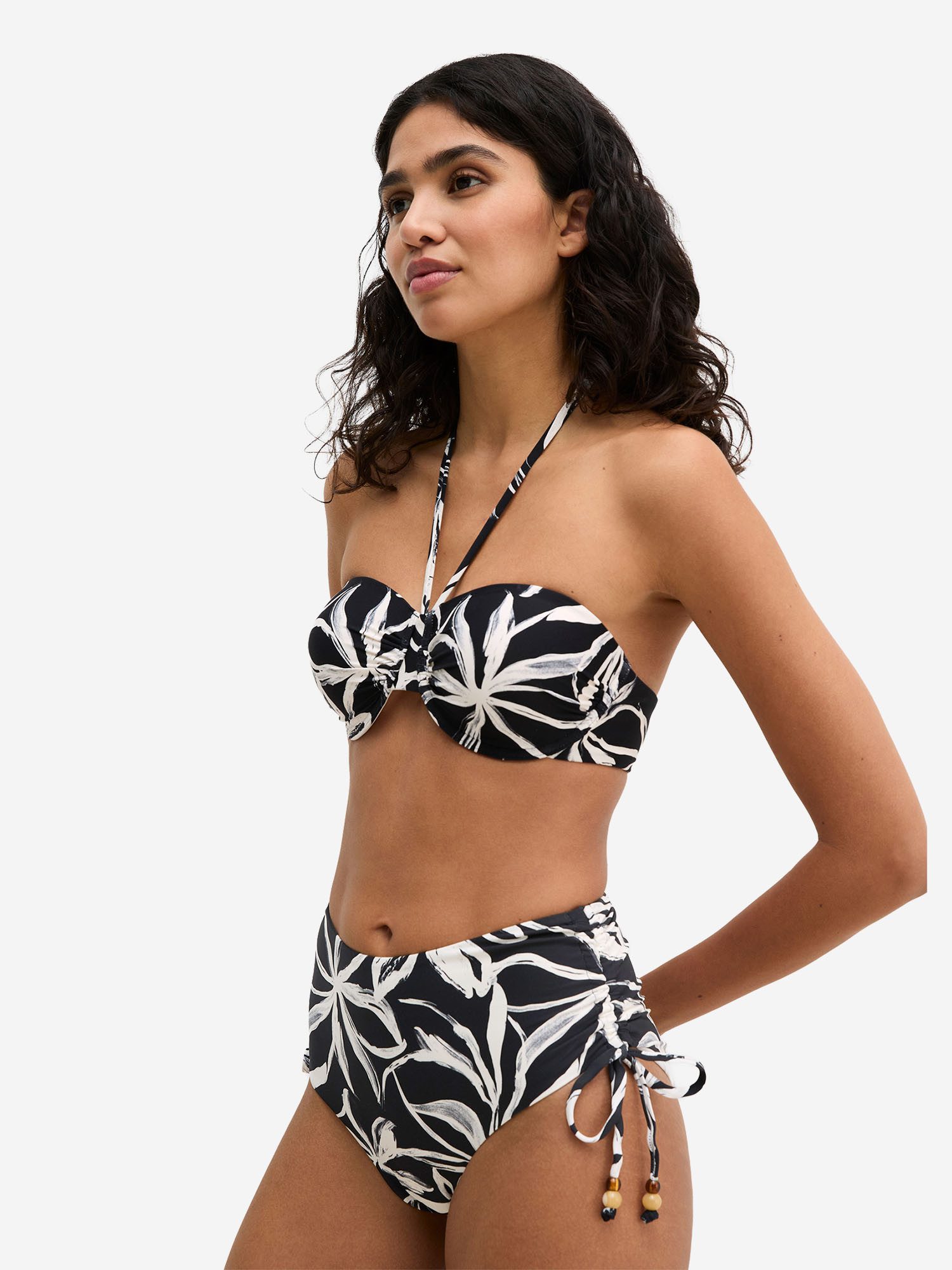 Marc O'Polo Bügel-Bikini-Top Abstract Floral, Bikini Top mit Bügel, Stützendes Bikini‑Top, Unterwire Bikini