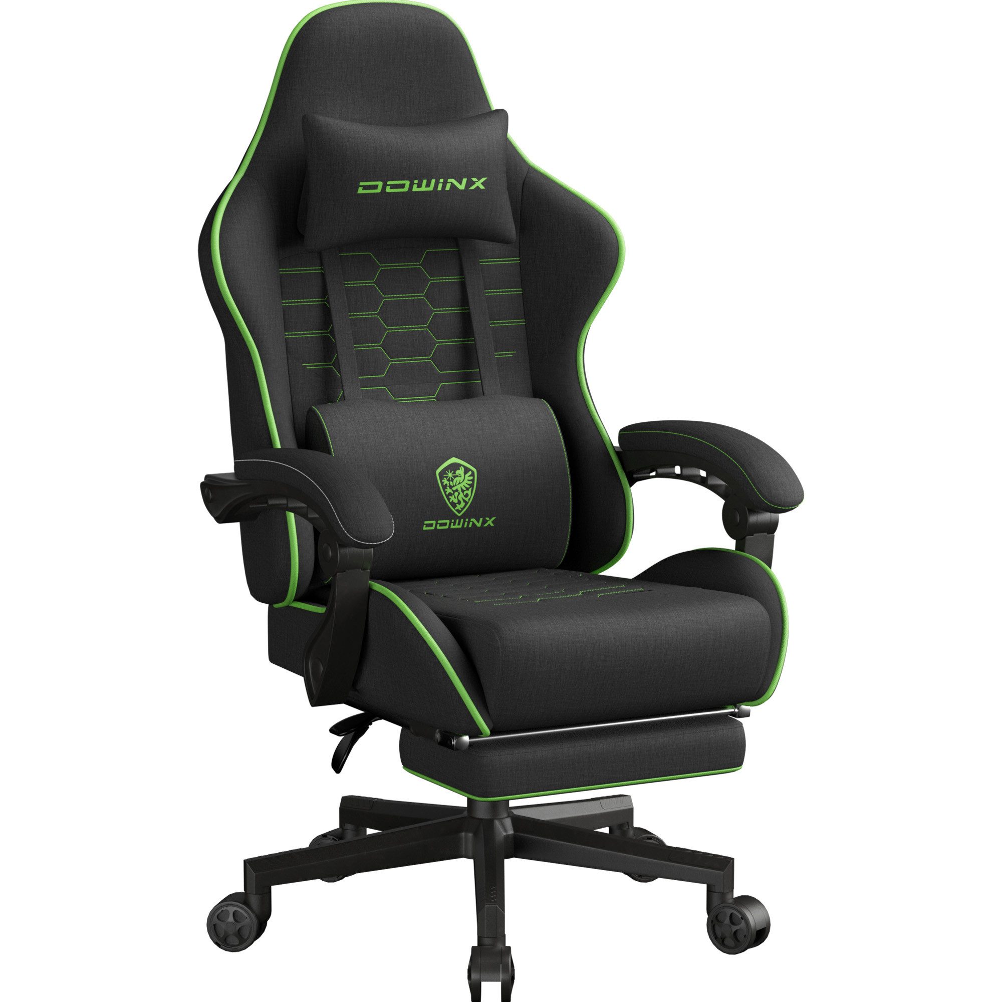 Dowinx Gaming-Stuhl Dowinx Gaming Stuhl Tasche Frühling Kissen (Packung), Ergonomischer Atmungsaktiver Bürostuhl aus Hochwertigem Stoff