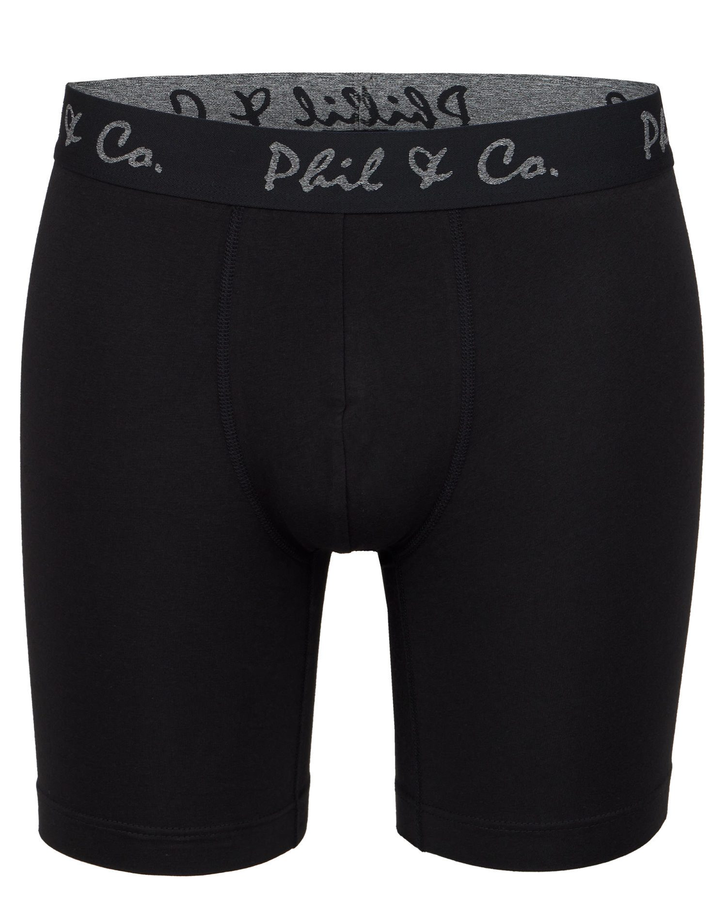 Phil & Co. Langer Boxer Herren Long Pants eng anliegend Boxer Shorts